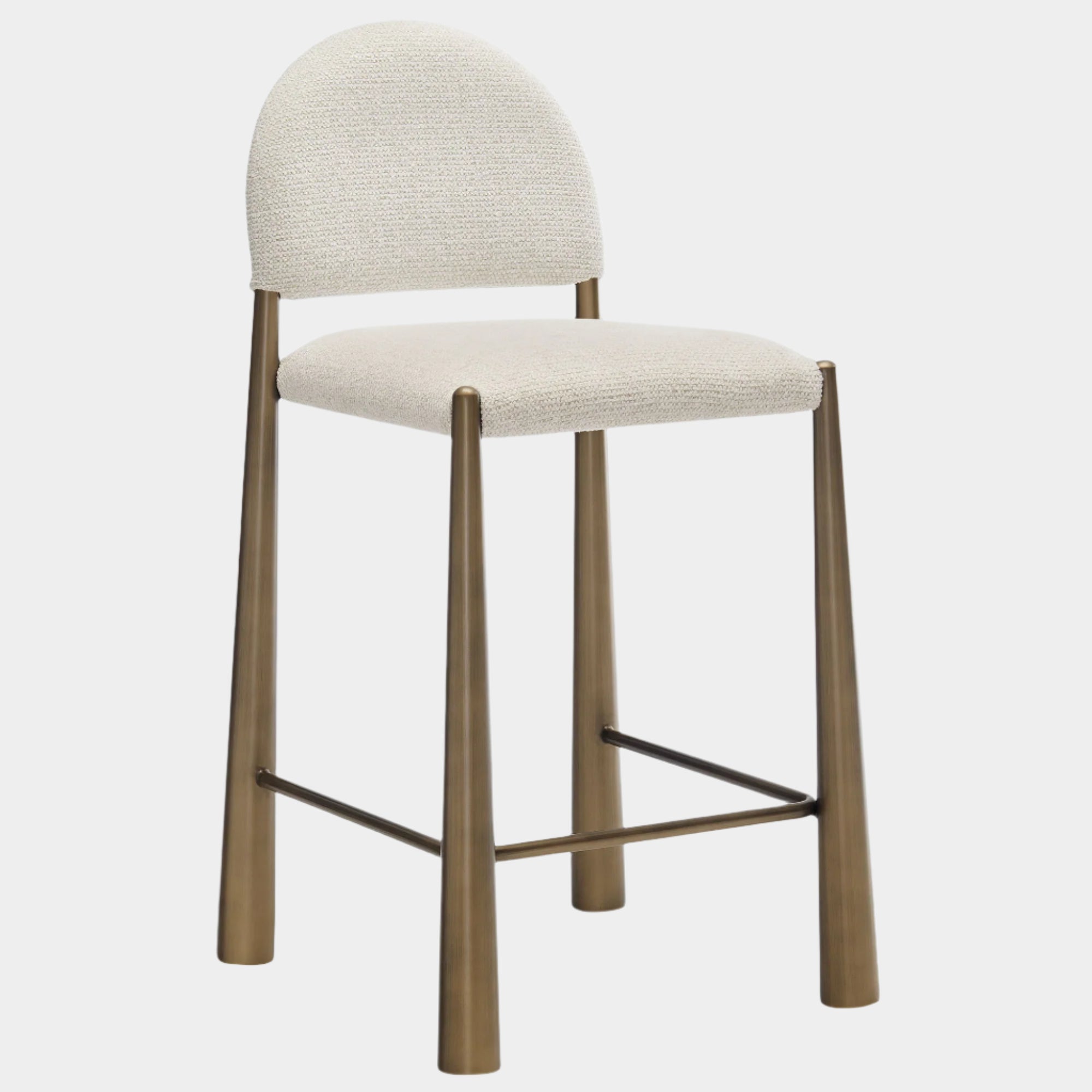 Hayley Upholstered Fabric Counter Stool