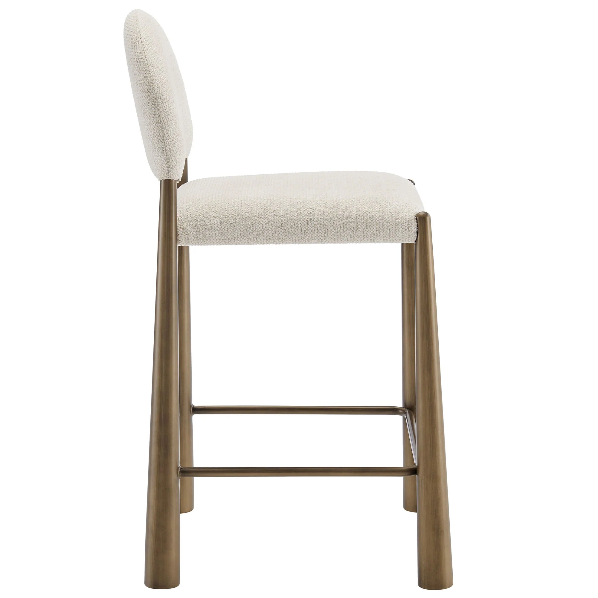 Hayley Upholstered Fabric Counter Stool