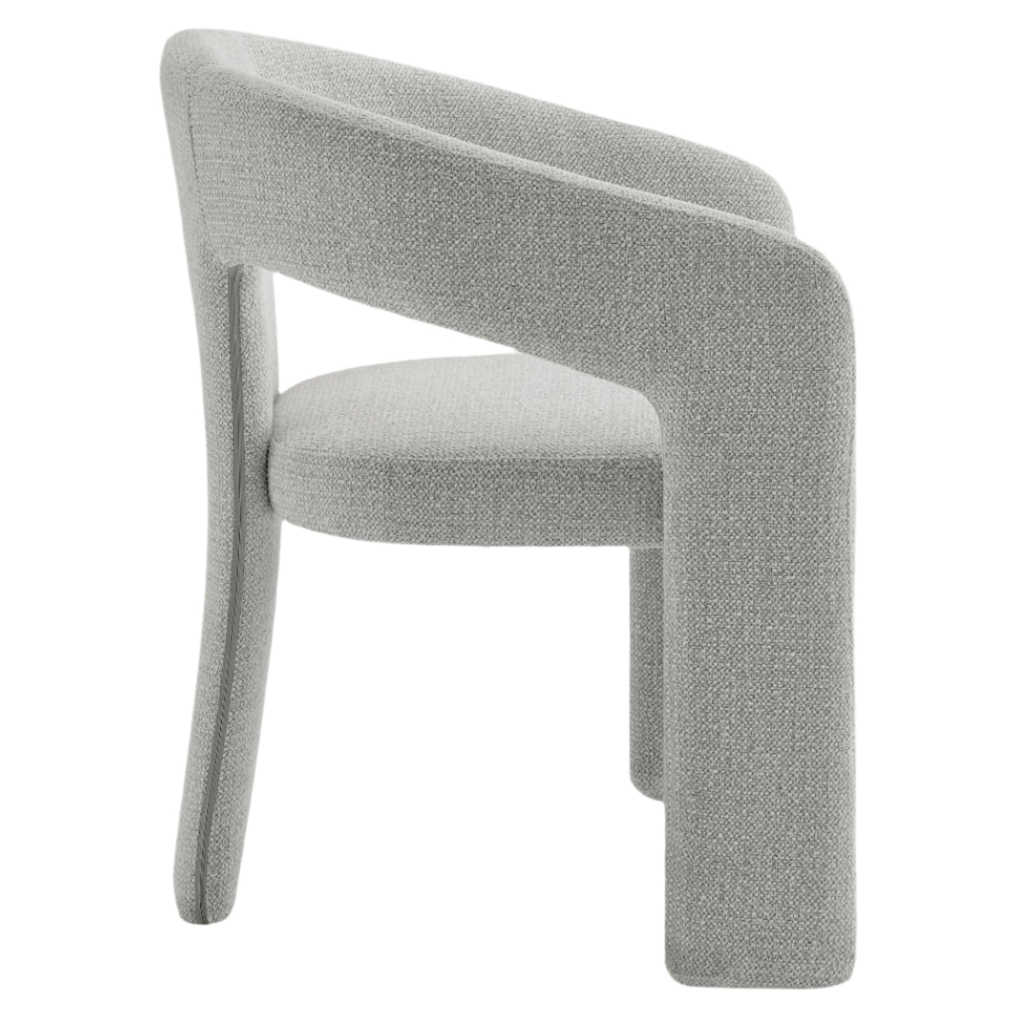 Oslo Barrel Fabric Upholstered Dining Accent Chair