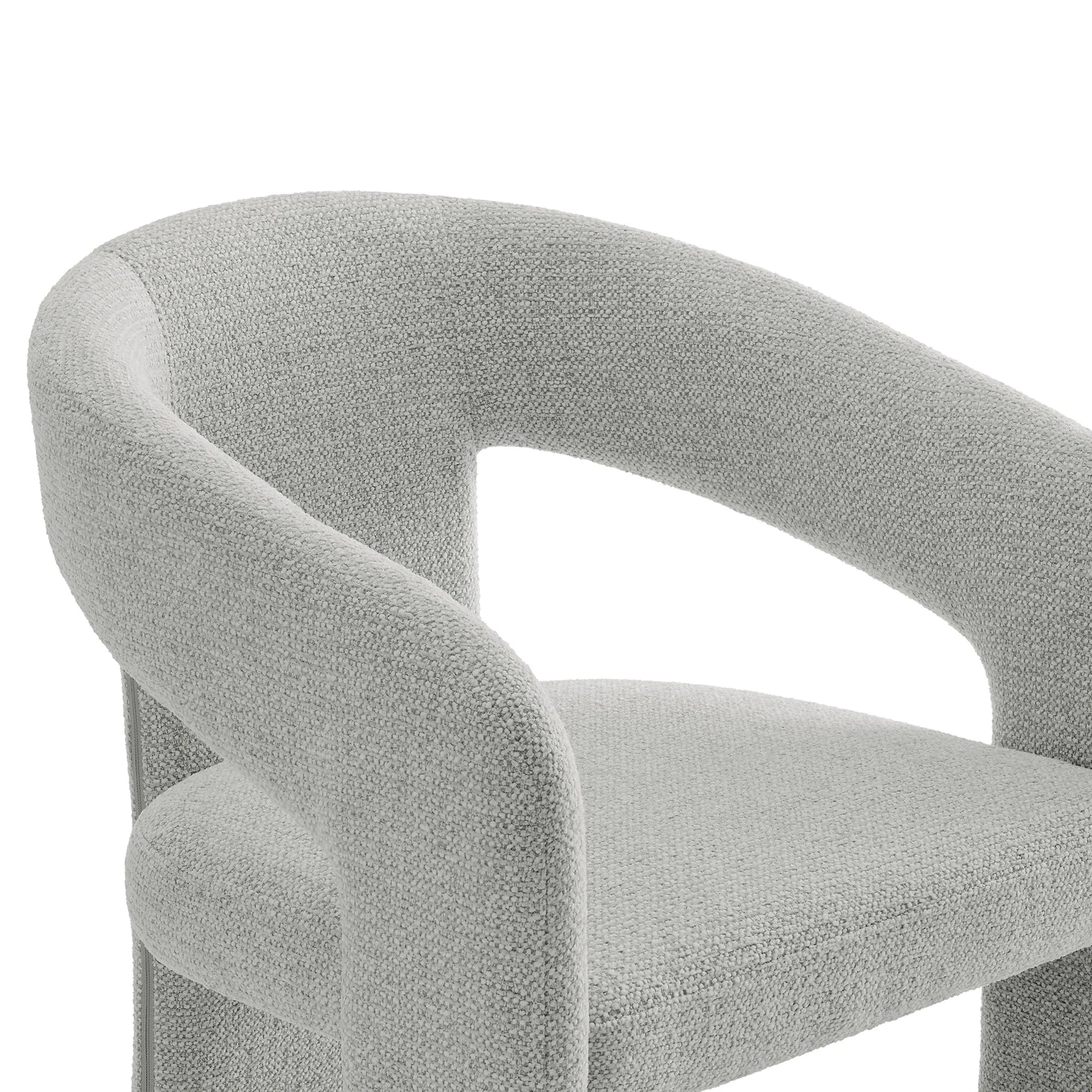 Oslo Barrel Fabric Upholstered Dining Accent Chair