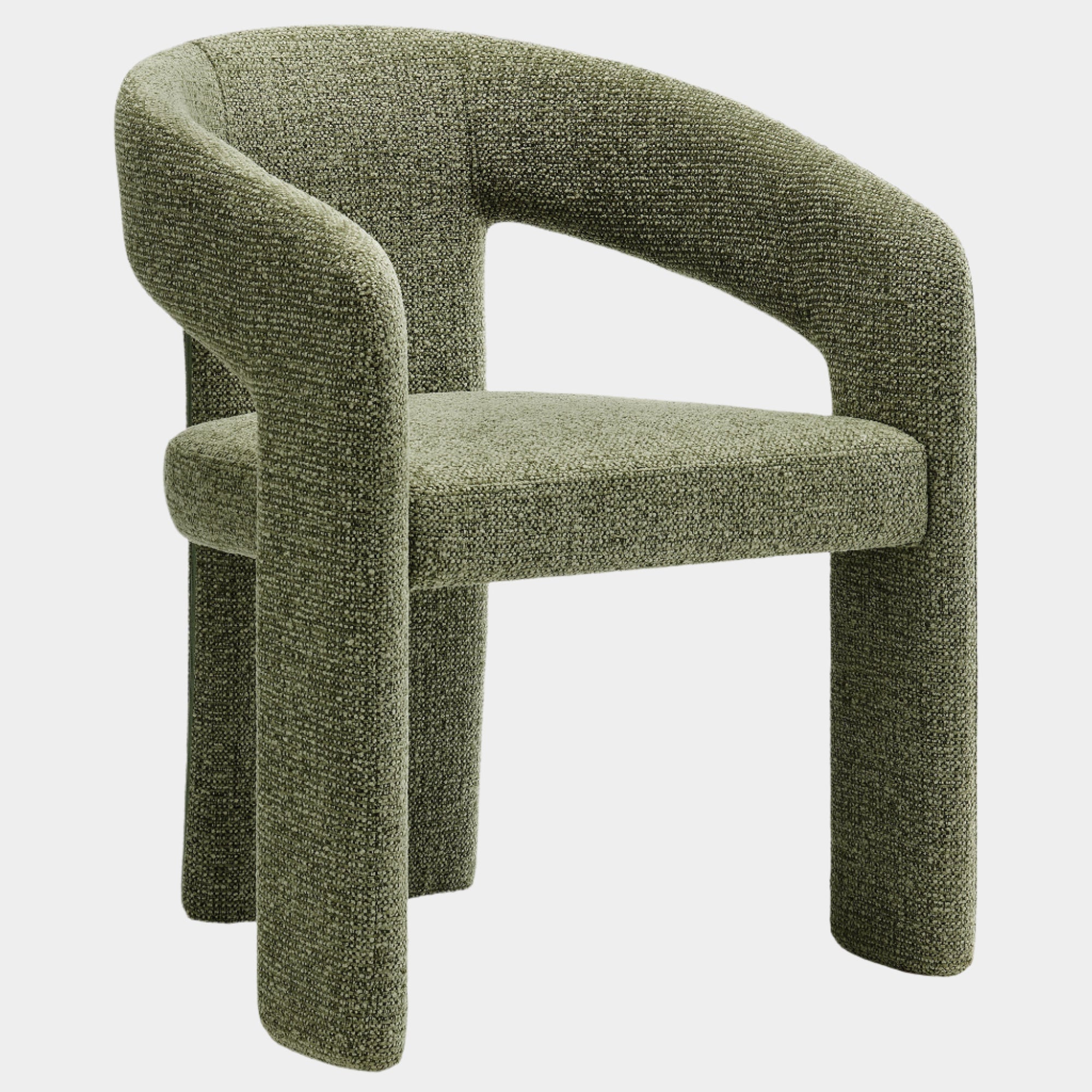 Oslo Barrel Fabric Upholstered Dining Accent Chair