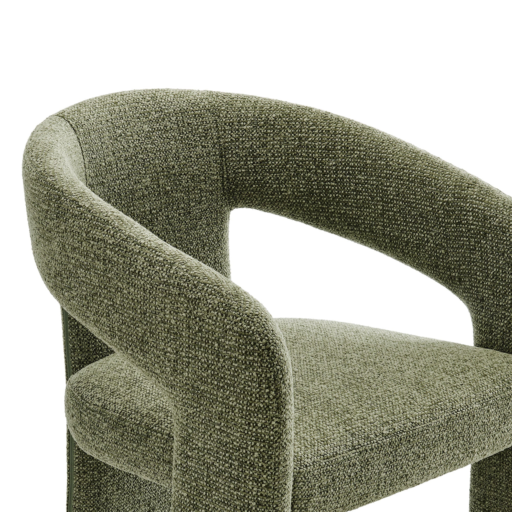 Oslo Barrel Fabric Upholstered Dining Accent Chair