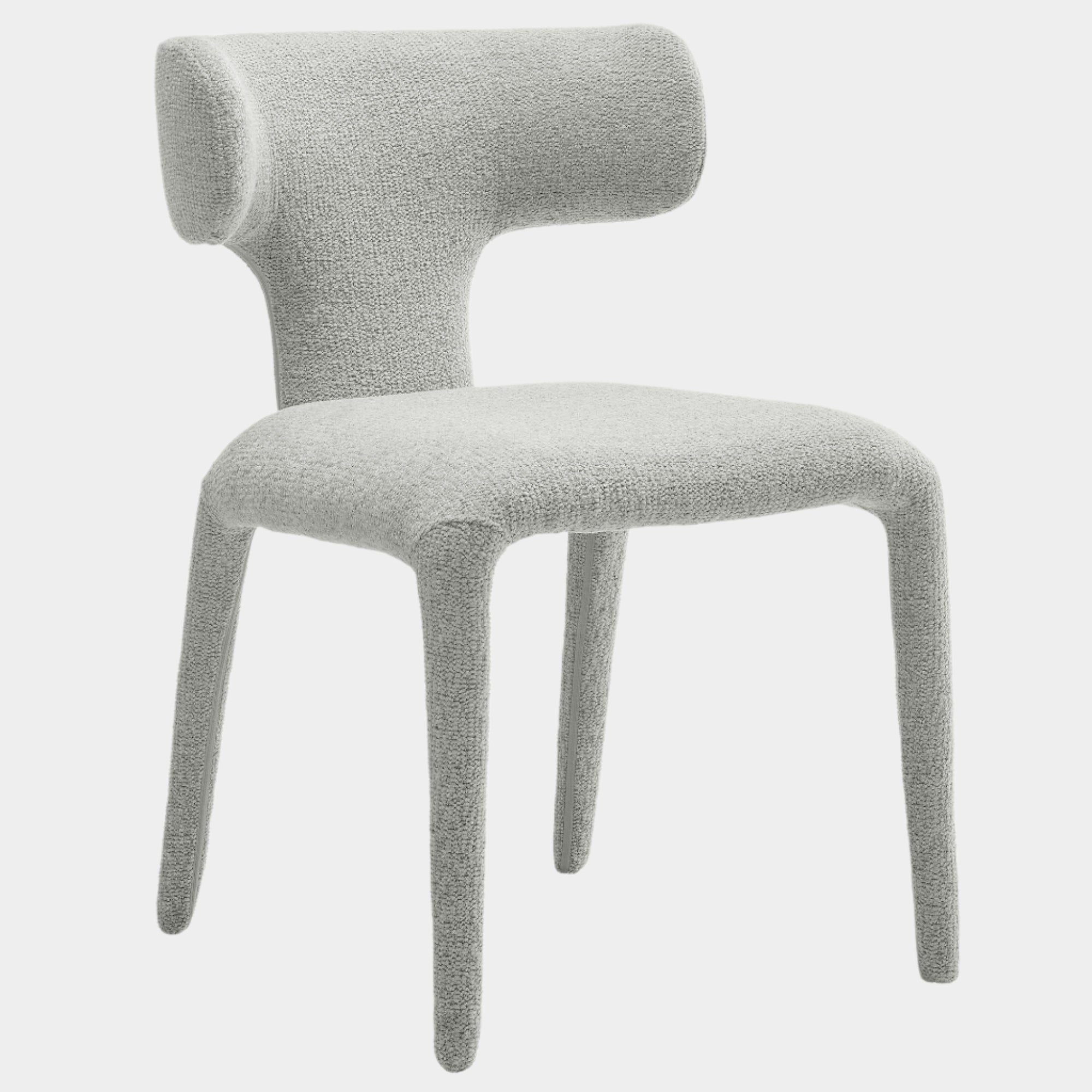 Stellan Curved Back Boucle Upholstered Dining Chair