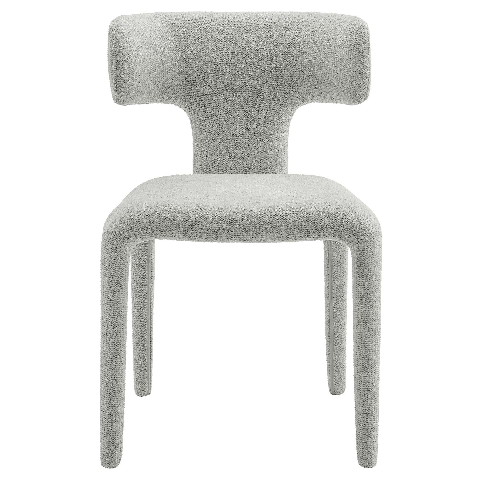 Stellan Curved Back Boucle Upholstered Dining Chair