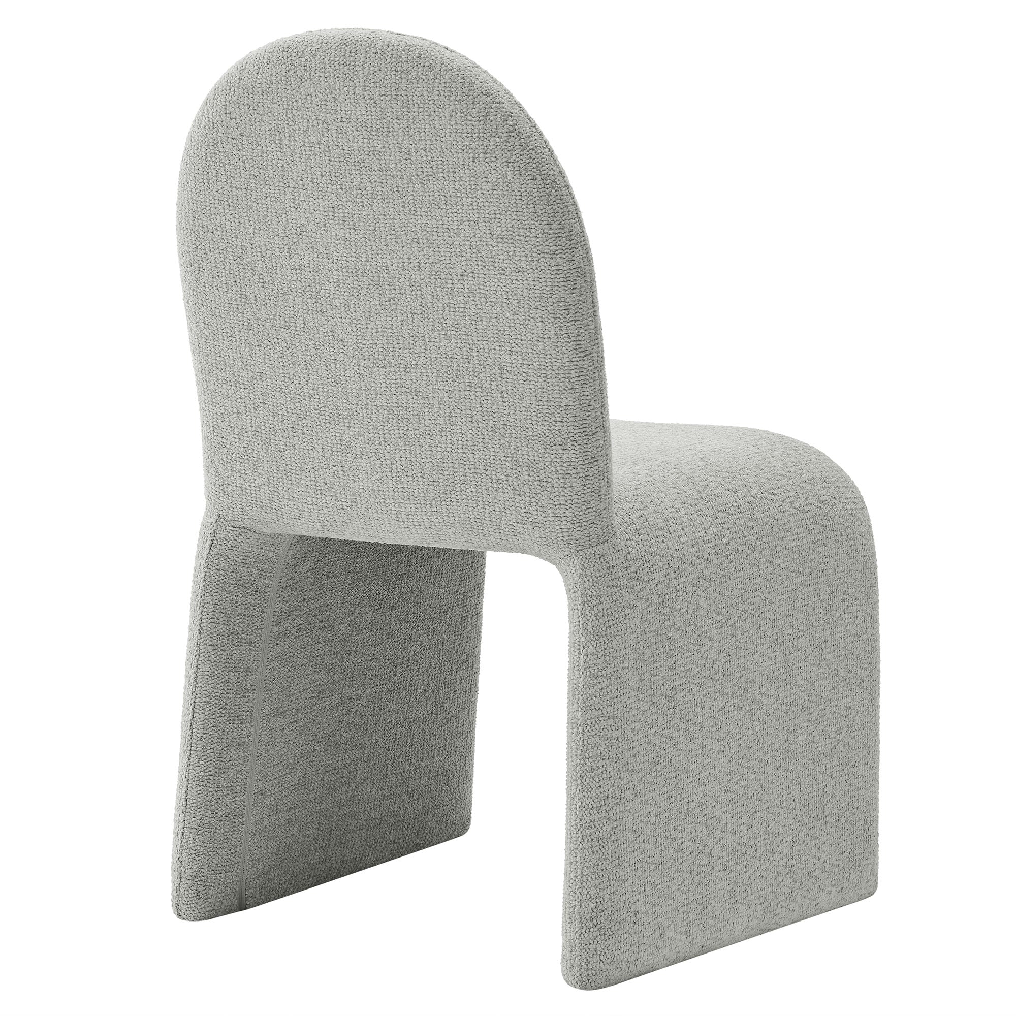 Junia Boucle Upholstered Arch Armless Dining Chair