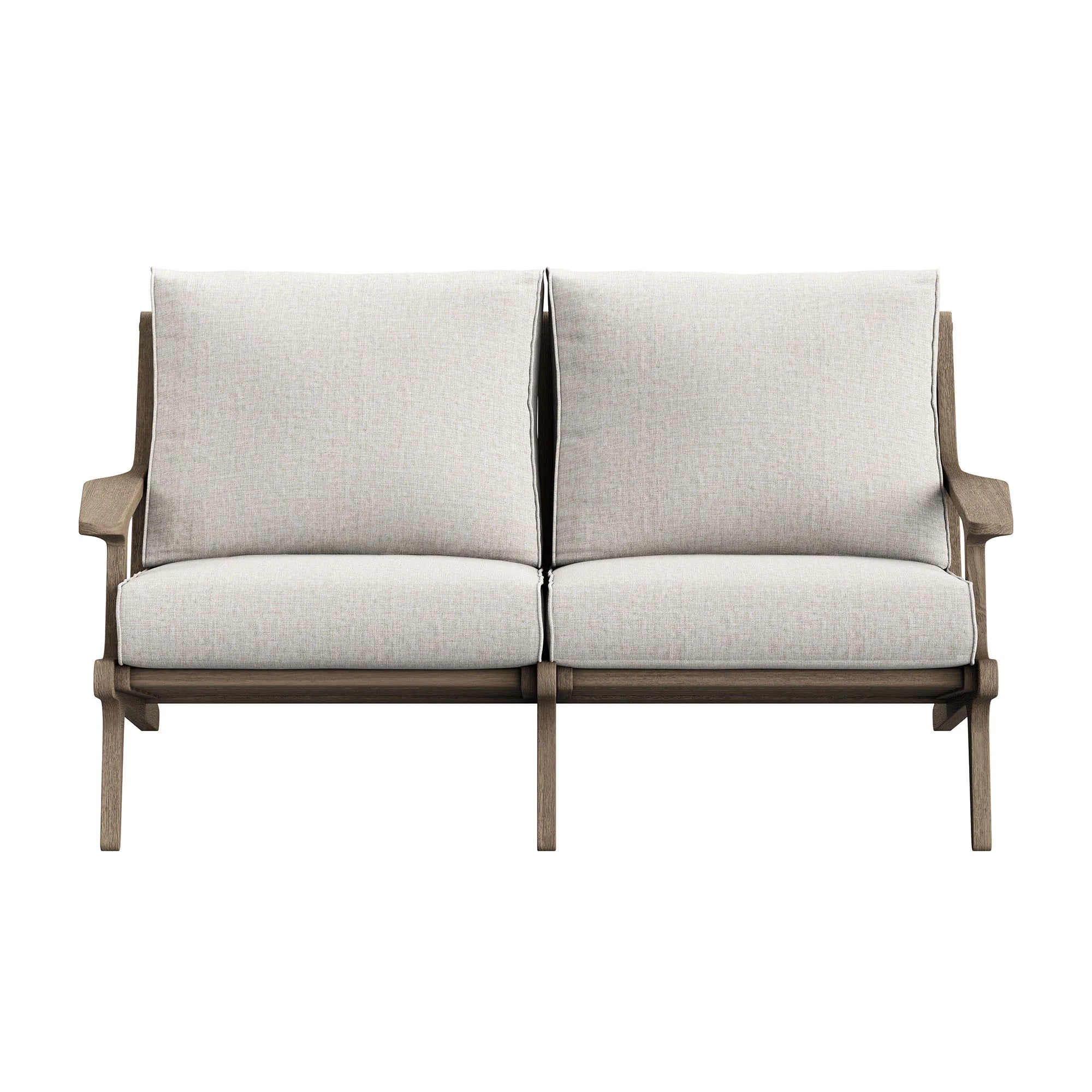 Saratoga Outdoor Teak Wood Loveseat