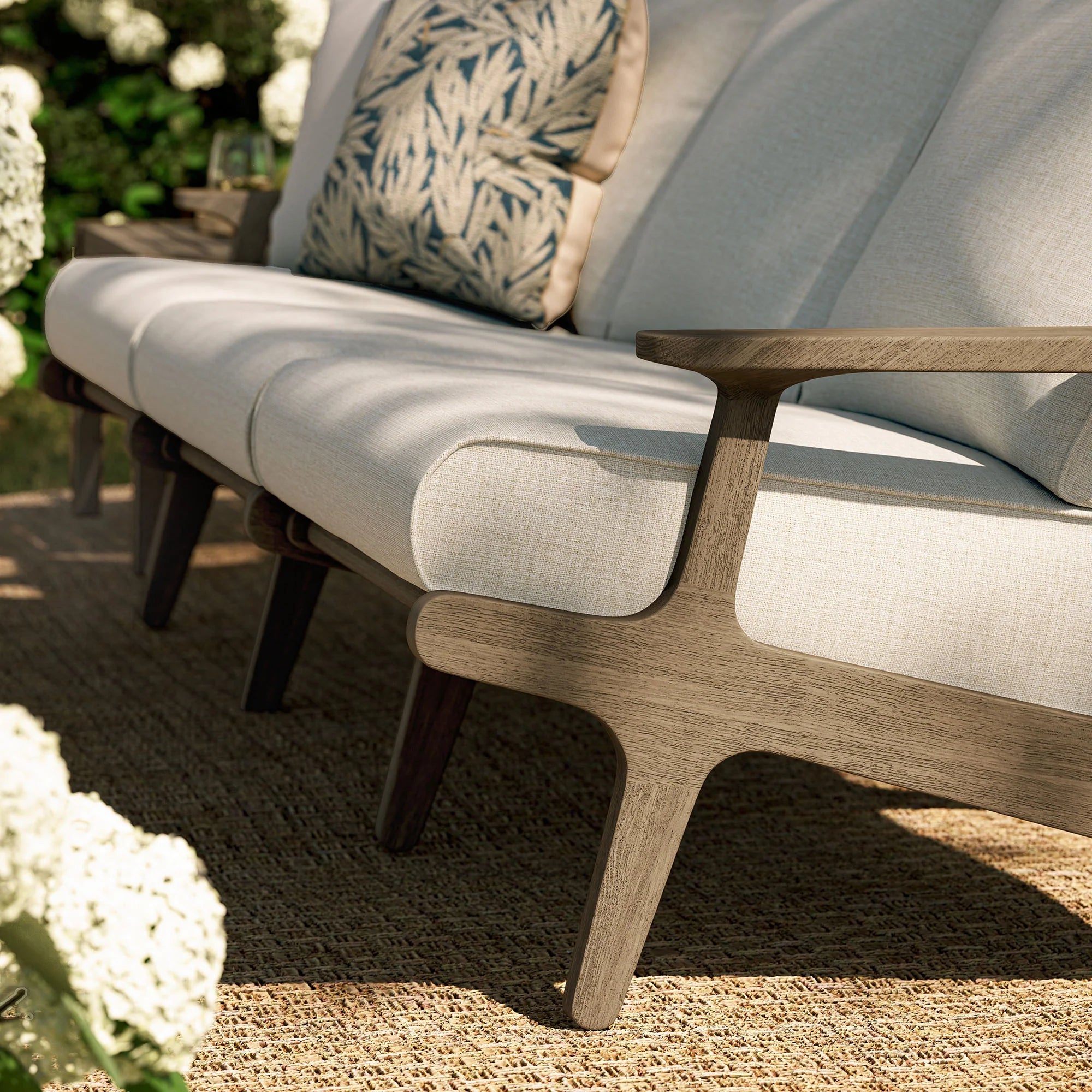 Saratoga Outdoor Teak Sofa