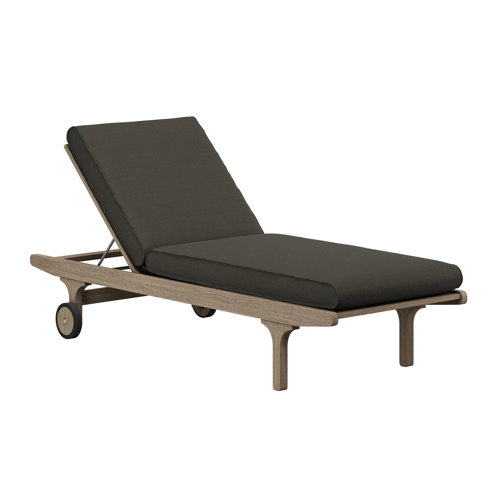 Saratoga Outdoor Teak Wood 3-Piece Chaise Lounge