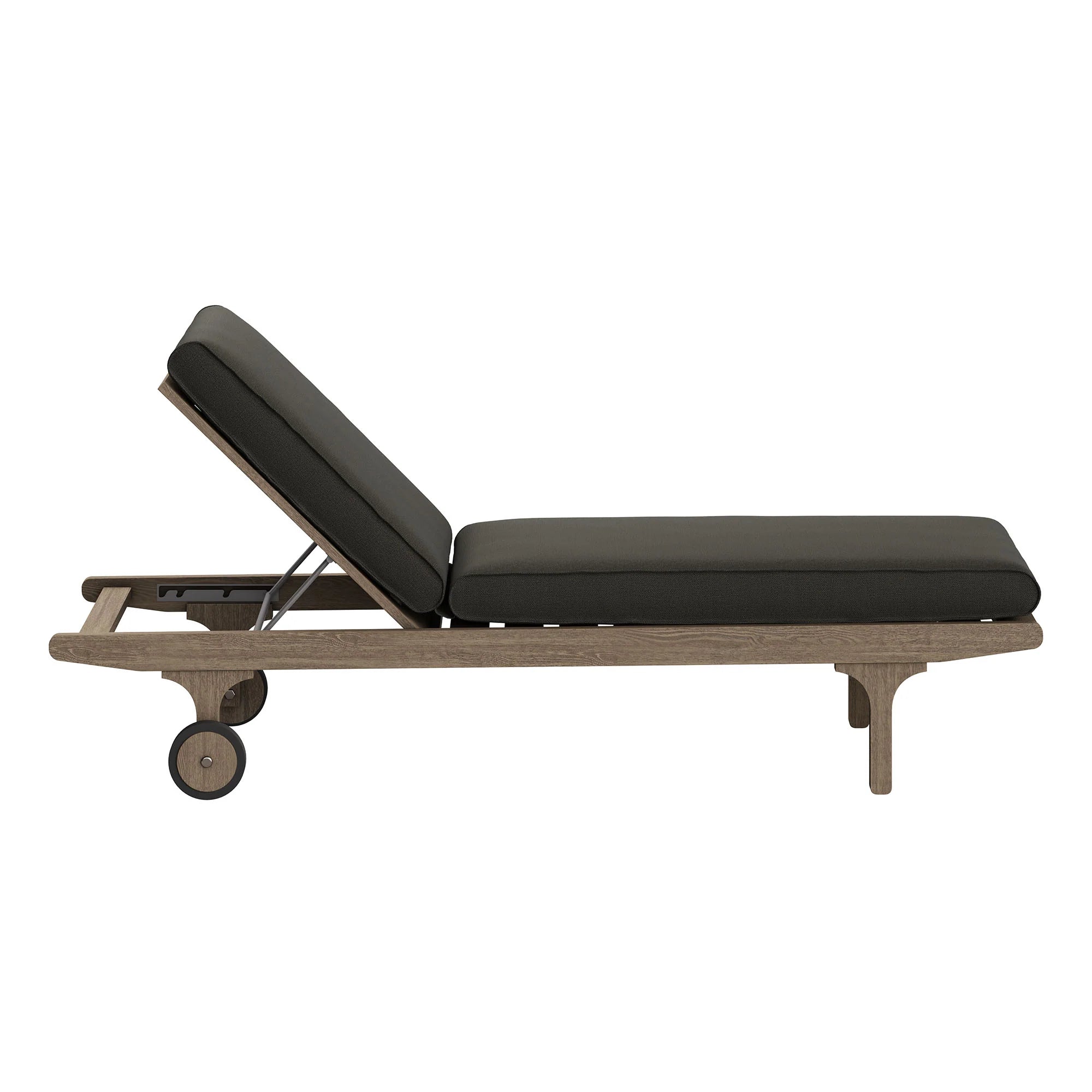 Saratoga Outdoor Teak Wood 3-Piece Chaise Lounge