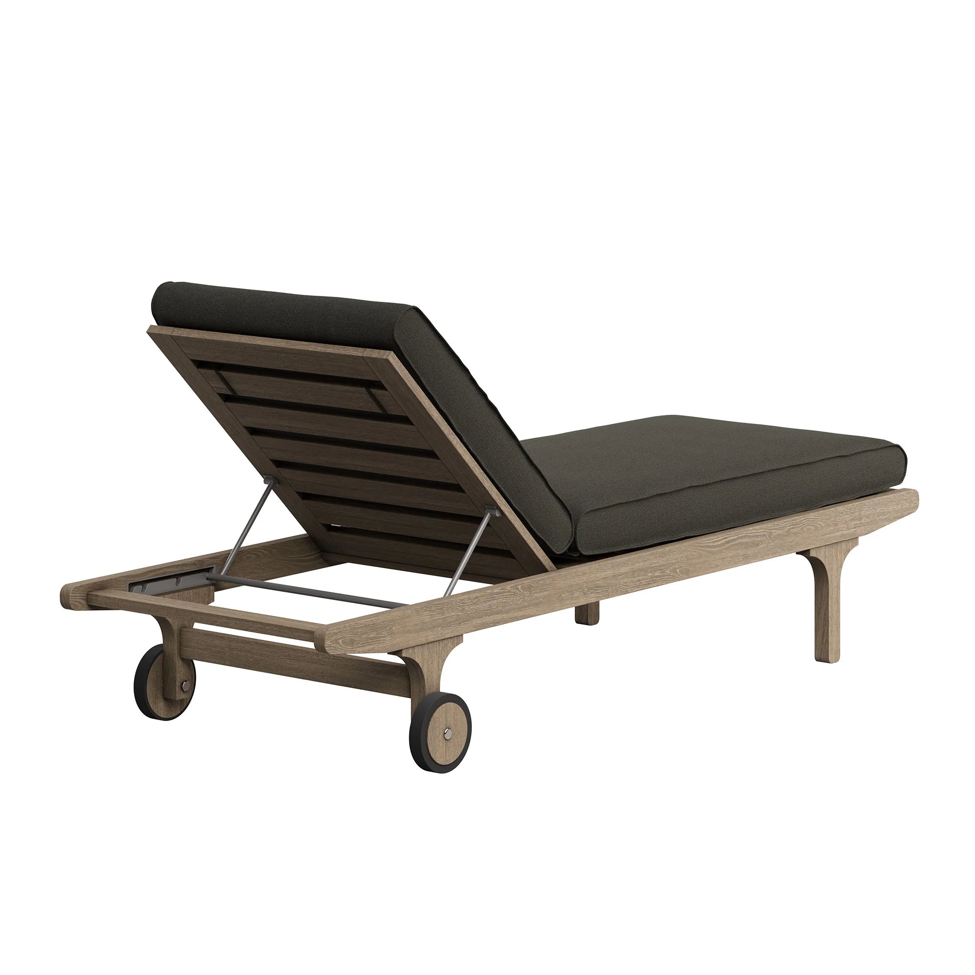 Saratoga Outdoor Teak Wood 3-Piece Chaise Lounge