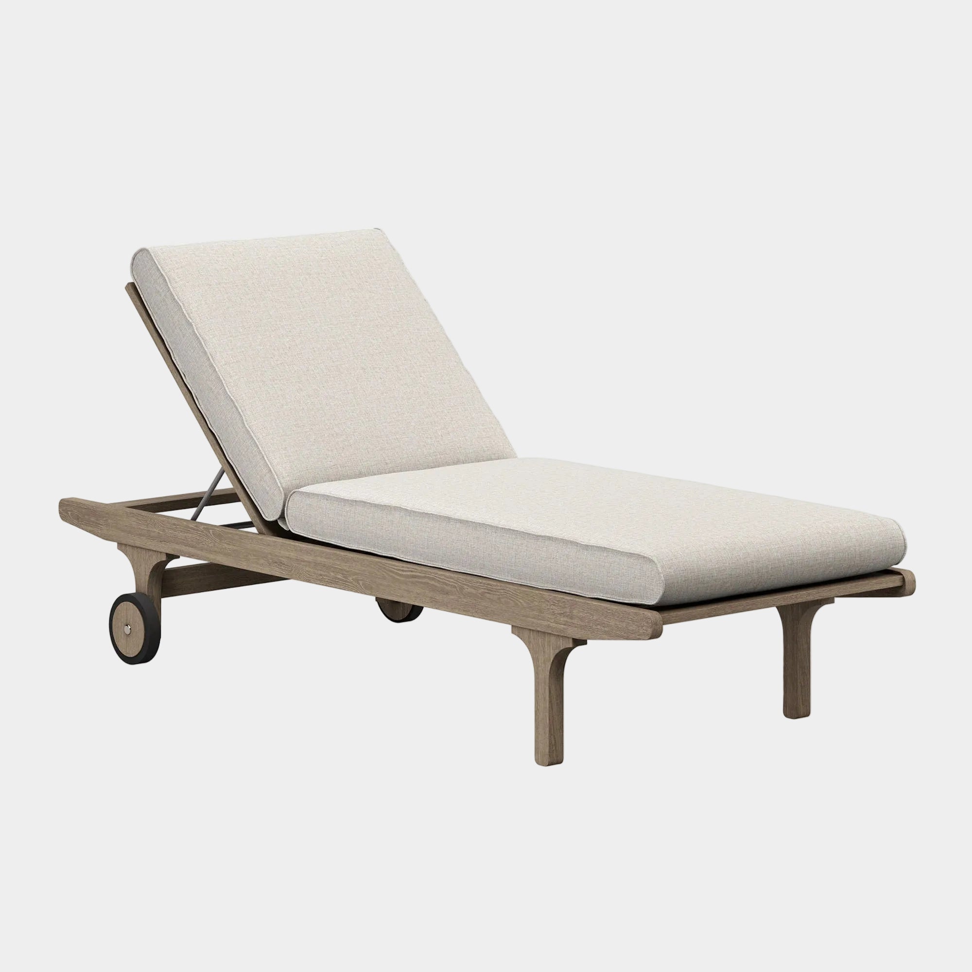 Saratoga Outdoor Teak Chaise Lounge Chair