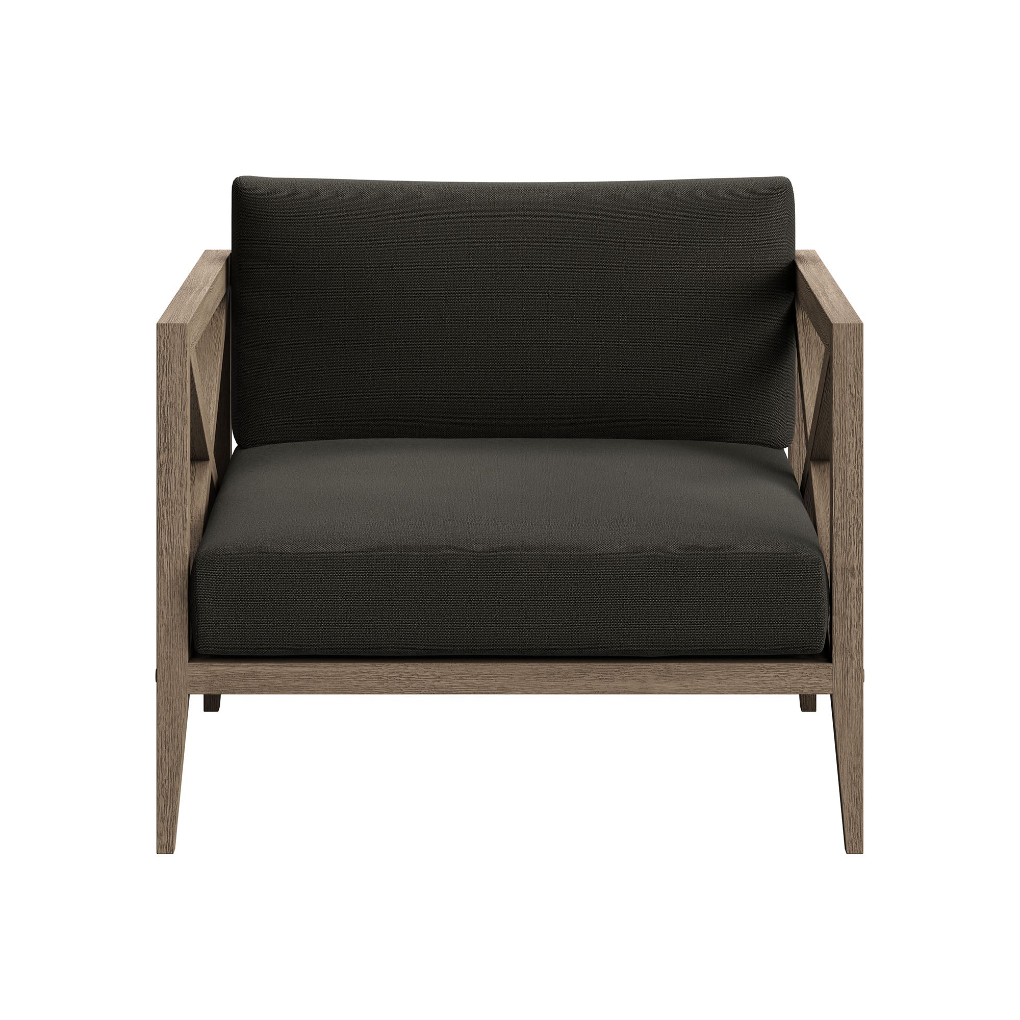 Northlake 3-Piece Outdoor Teak Wood Furniture Set with Armchair and Side Table