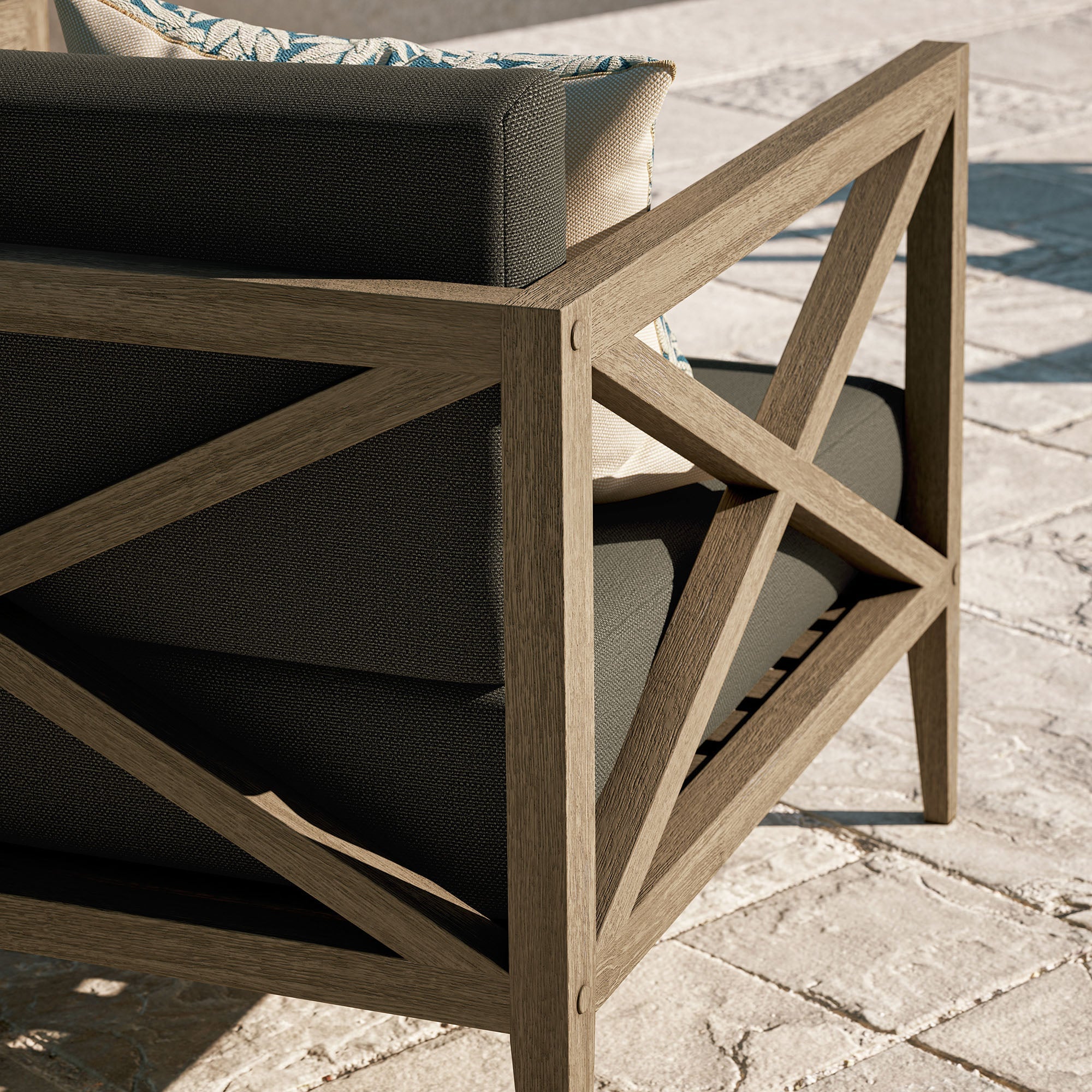 Northlake Outdoor Patio Teak Armchair