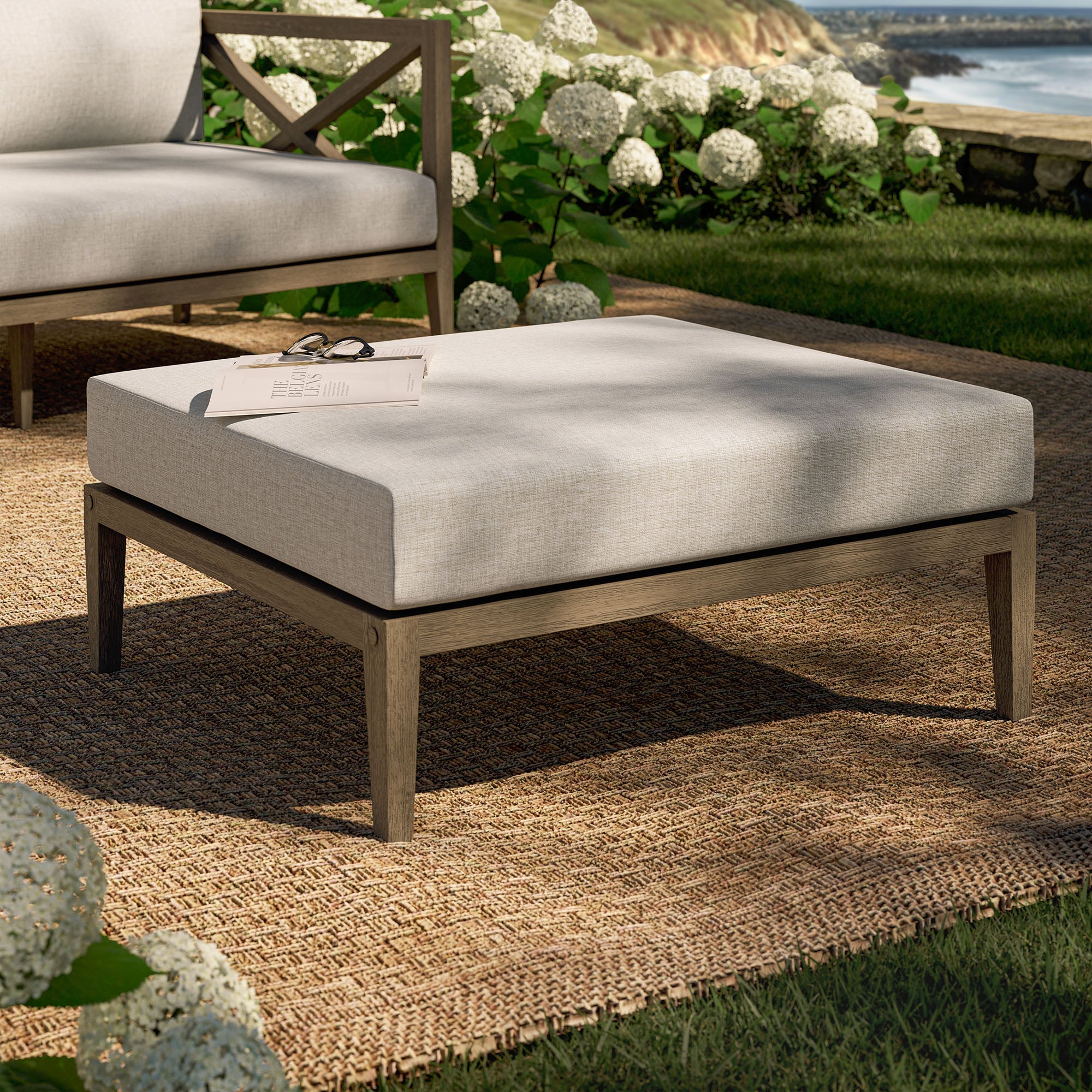 Northlake Outdoor Teak Ottoman