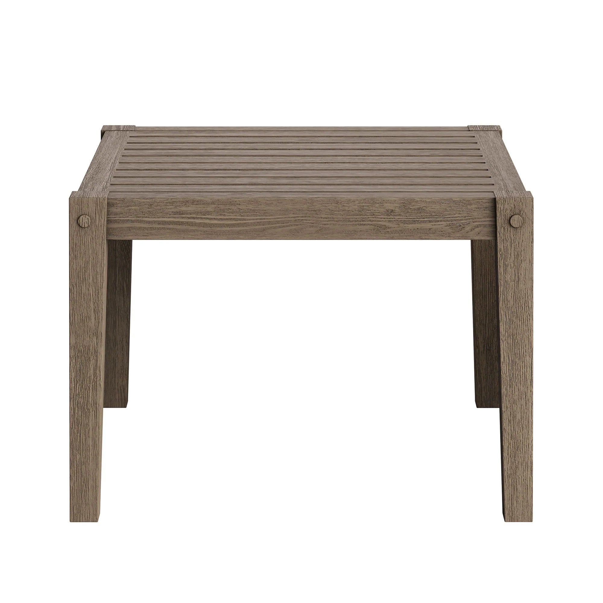 Northlake 3-Piece Outdoor Teak Wood Furniture Set with Chaise Lounges and Side Table