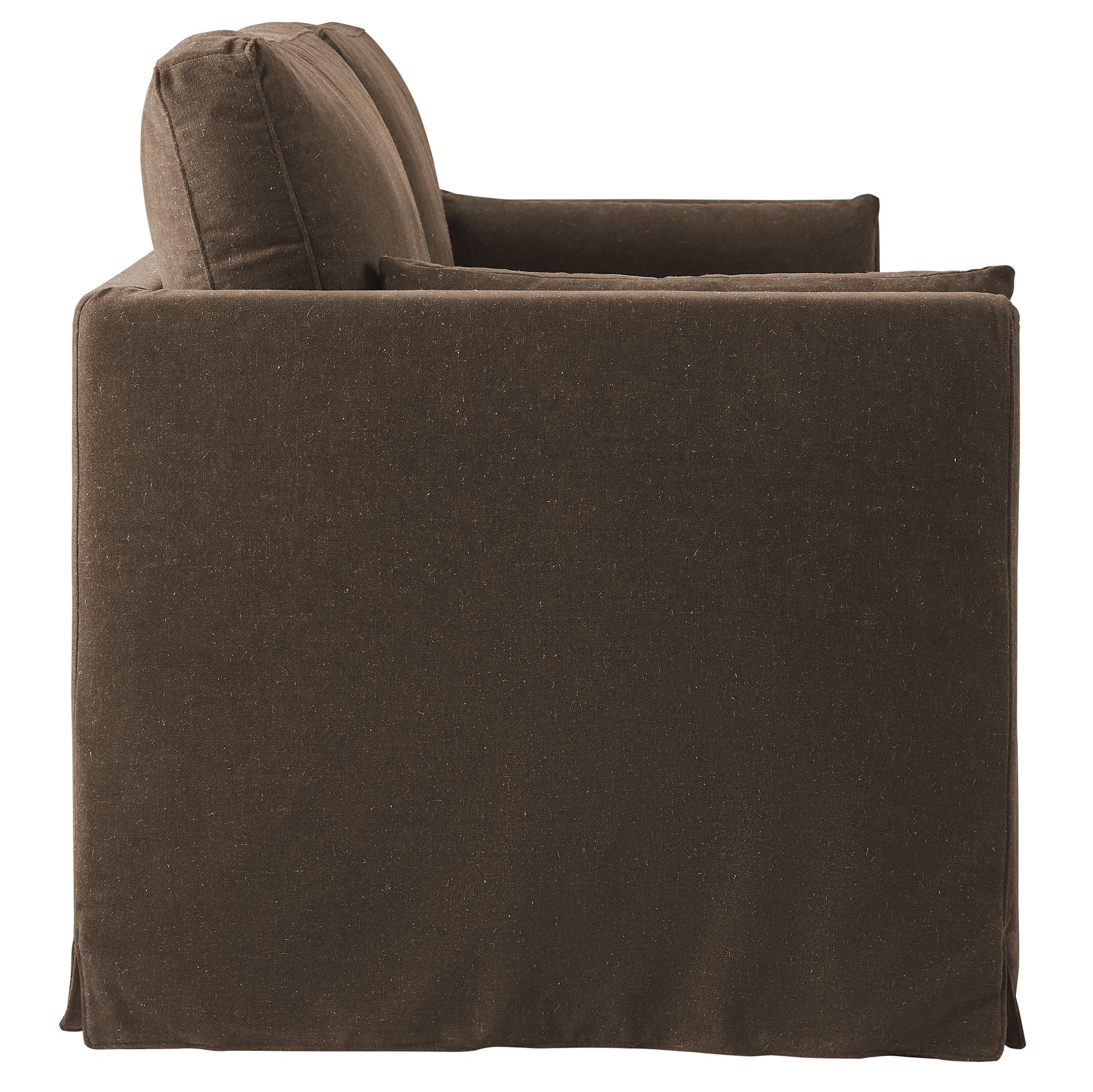 Chaise sans accoudoirs rembourrée en duvet Commix