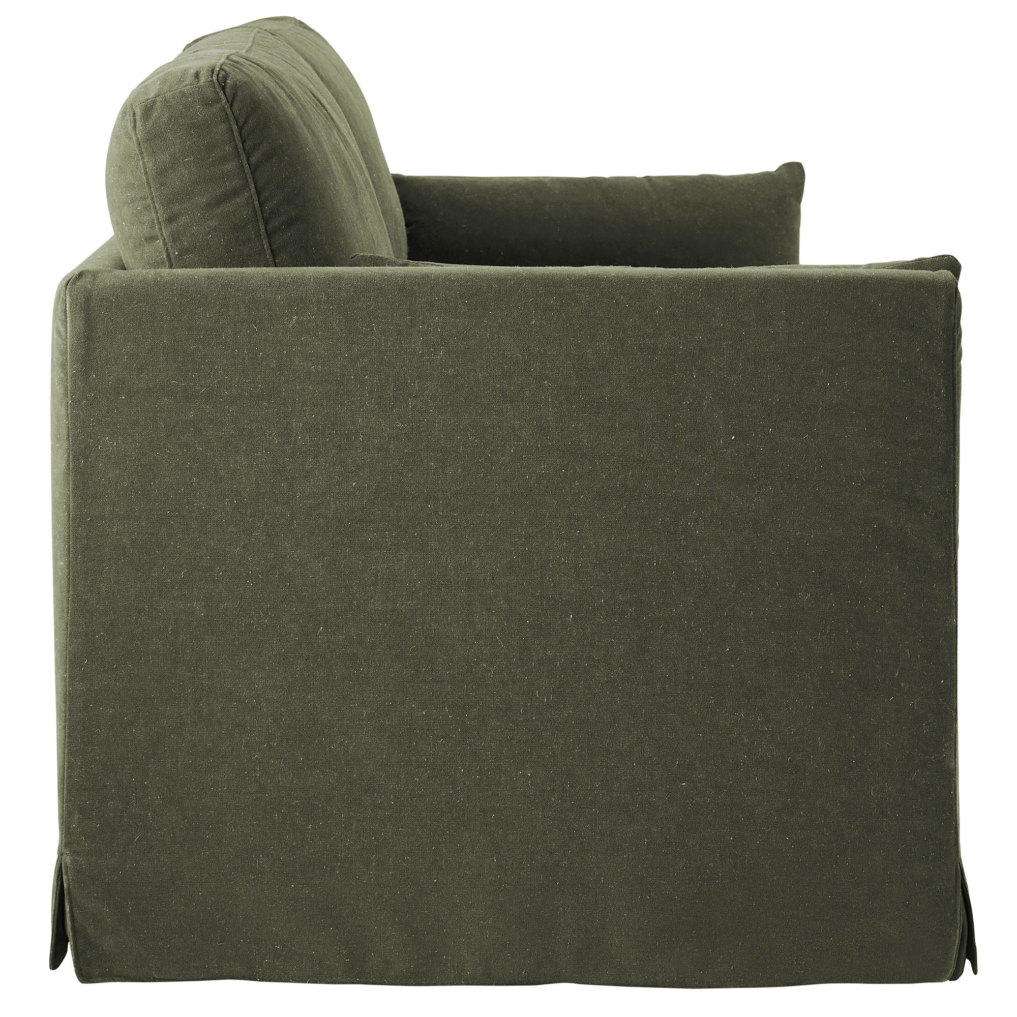 Chaise sans accoudoirs rembourrée en duvet Commix