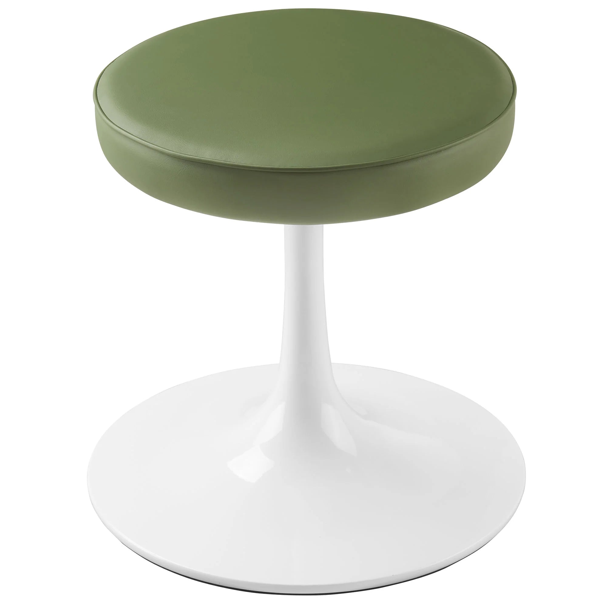 Lippa Vegan Leather Round Stool