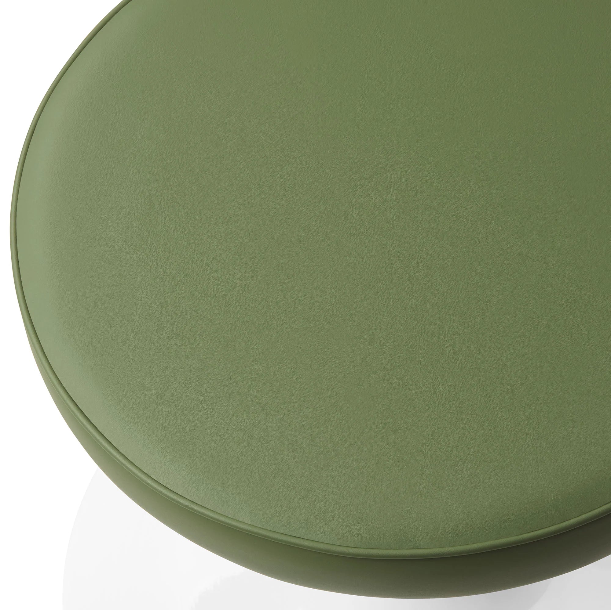 Lippa Vegan Leather Round Stool