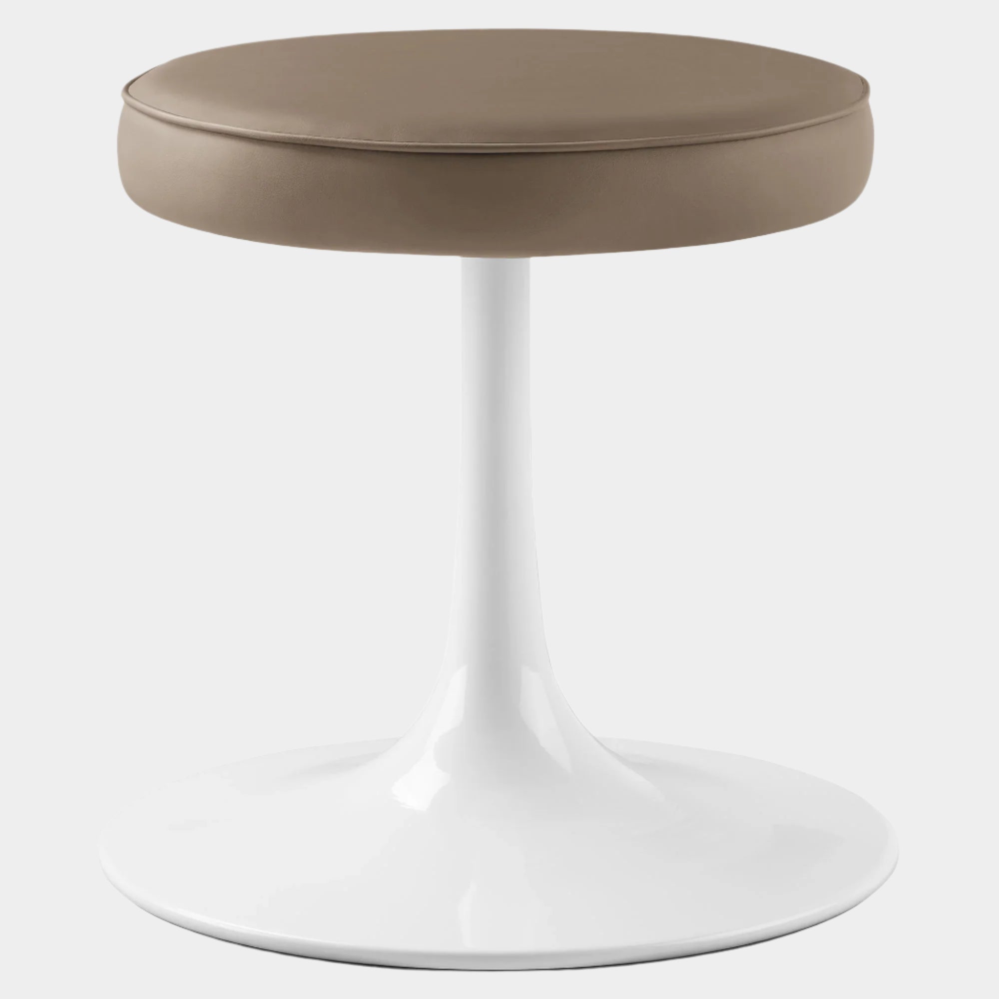 Lippa Vegan Leather Round Stool