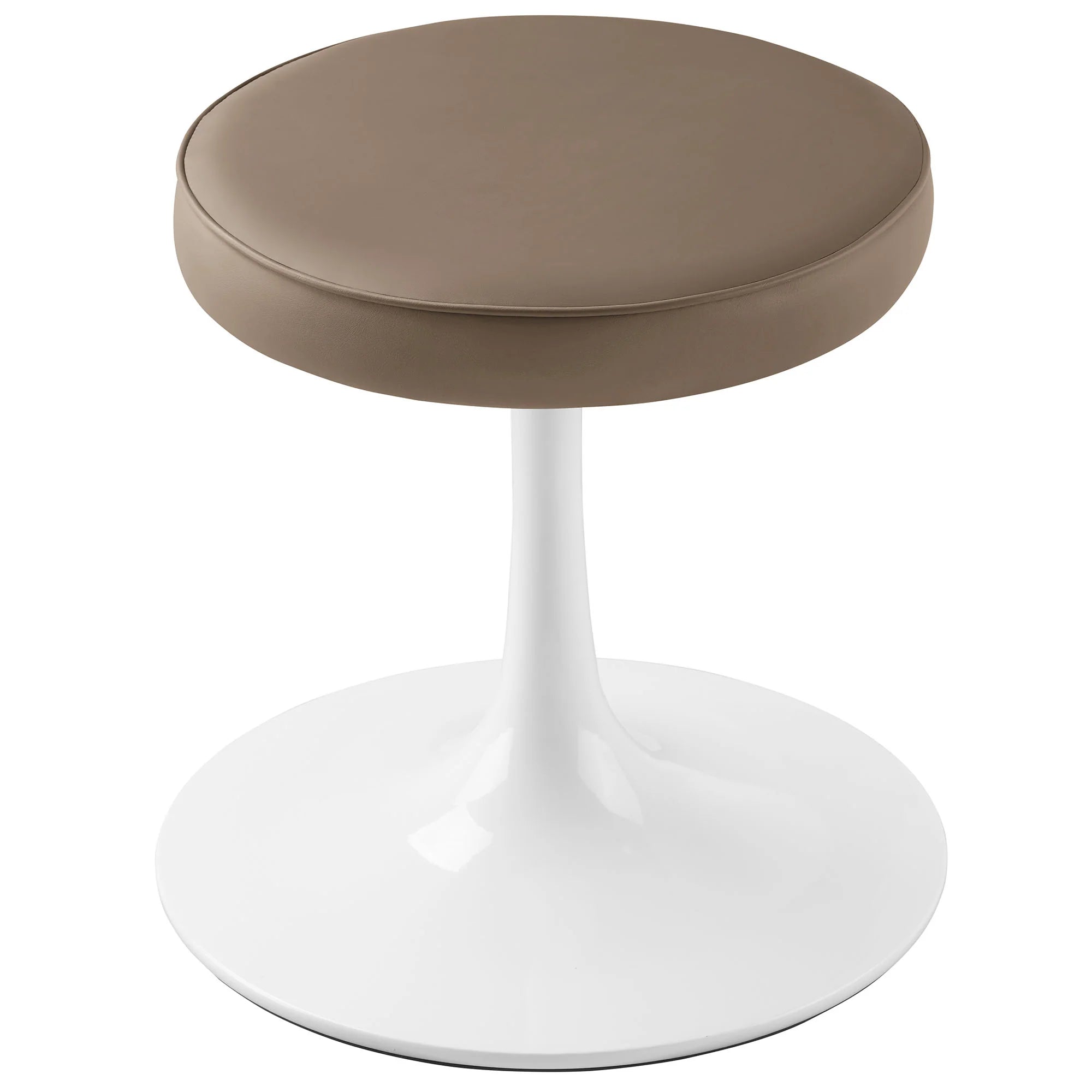 Lippa Vegan Leather Round Stool