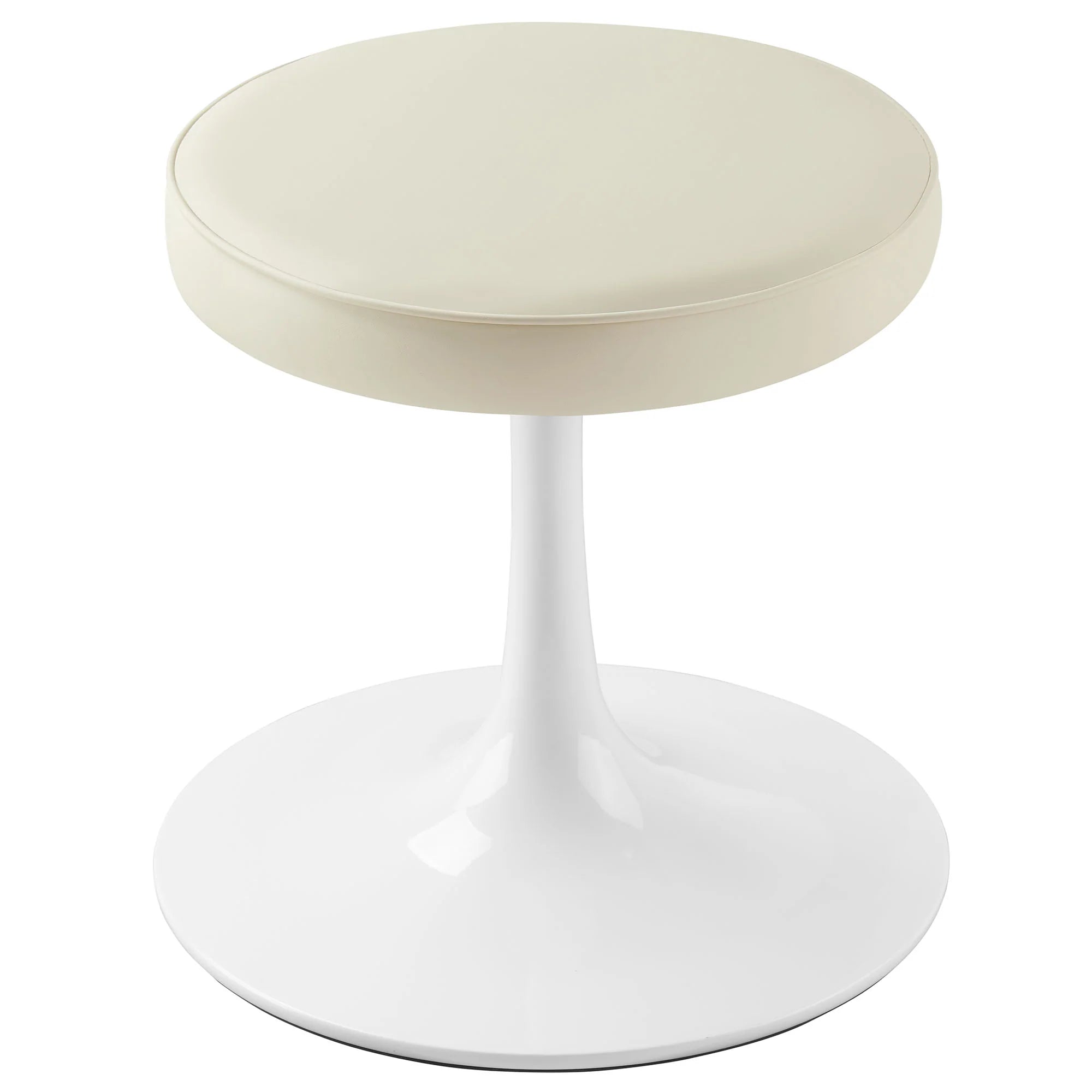 Lippa Vegan Leather Round Stool