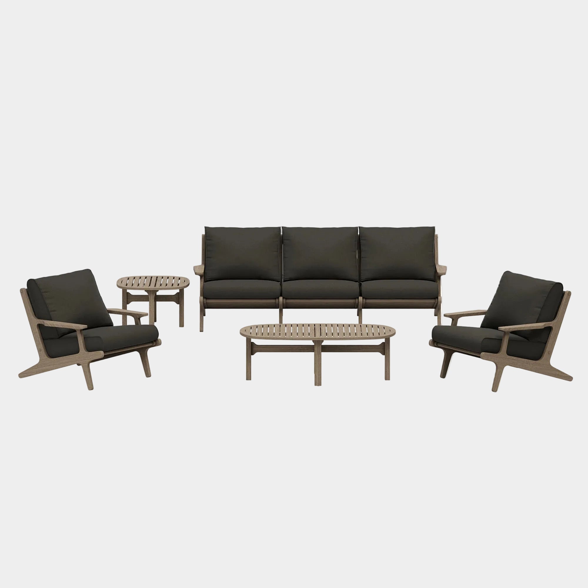 Saratoga 4-Piece Outdoor Teak Wood Furniture Set