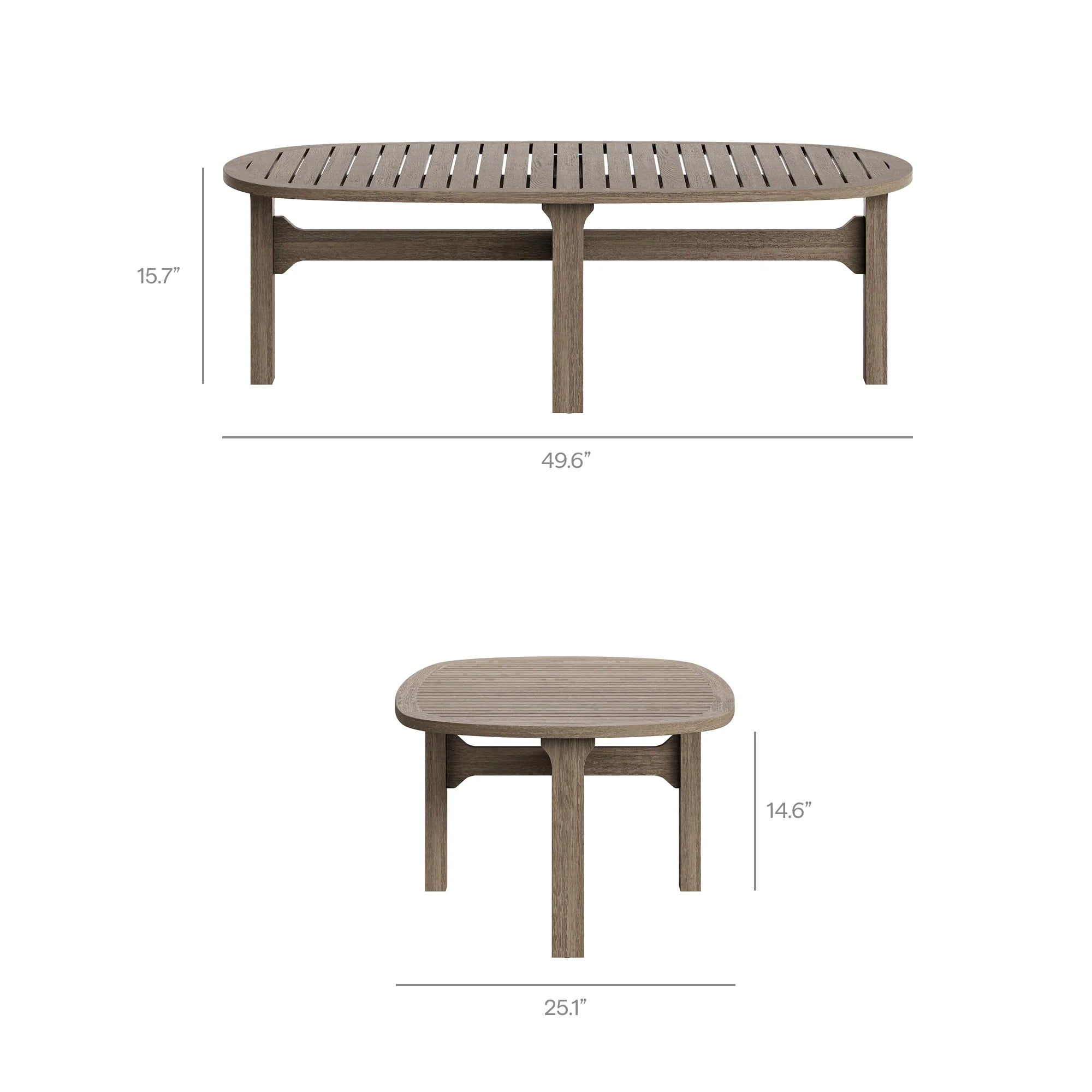 Saratoga 4-Piece Outdoor Teak Wood Furniture Set