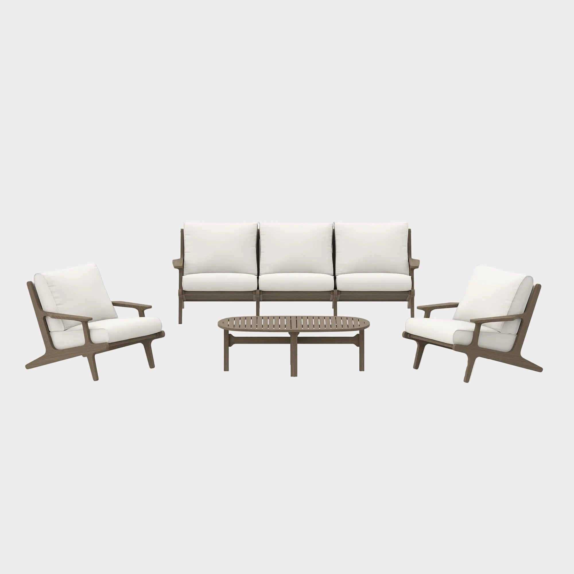 Saratoga 4-Piece Outdoor Teak Wood Furniture Set
