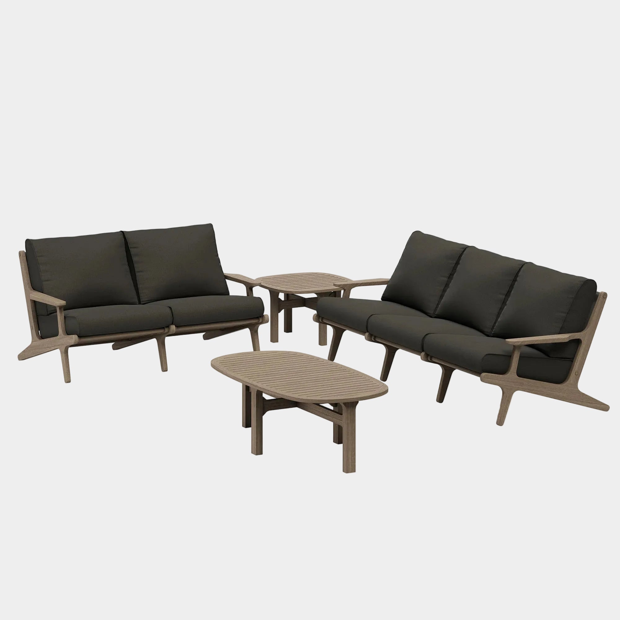 Saratoga 4-Piece Outdoor Teak Wood Furniture Set