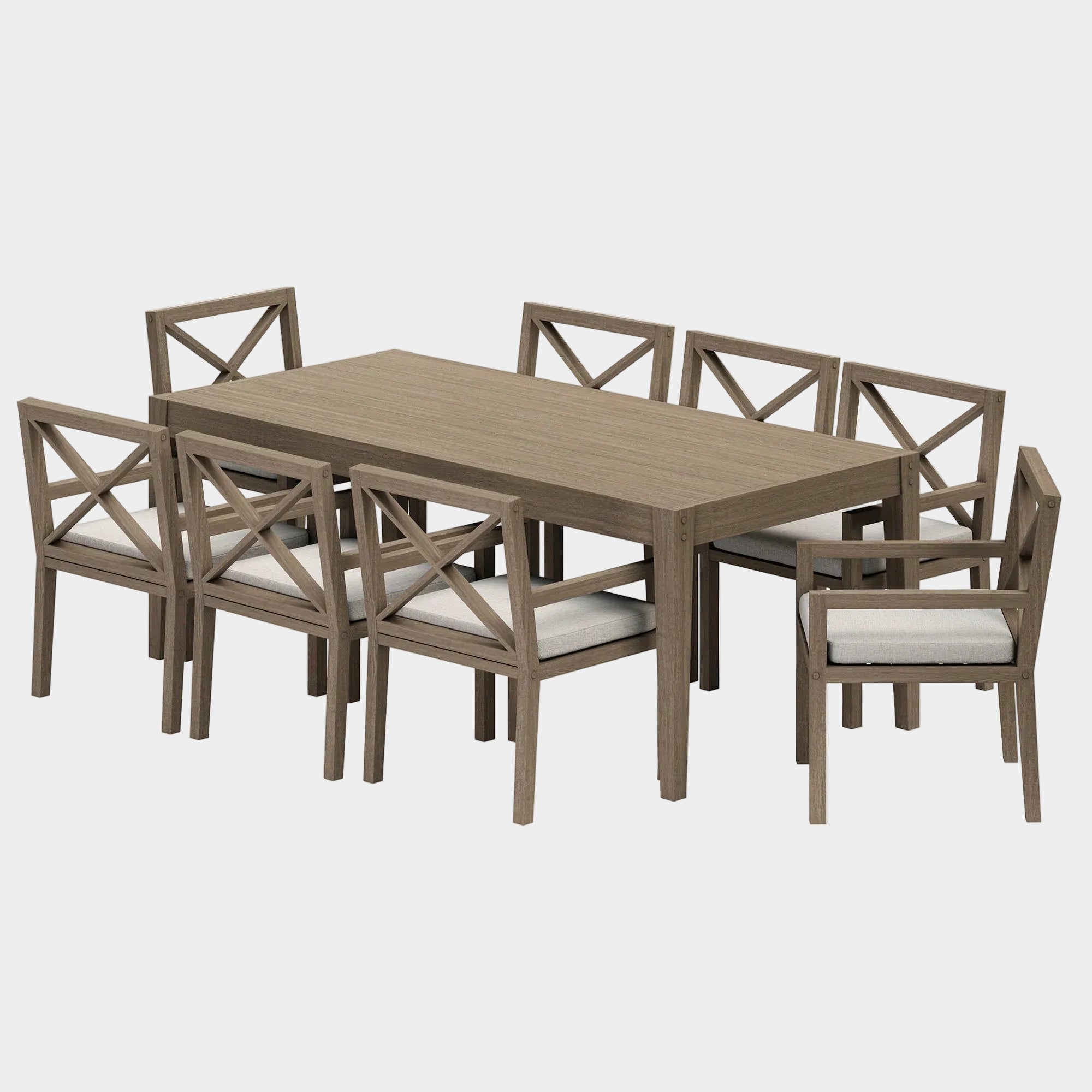 Northlake 9-Piece Outdoor Teak Wood Dining Set