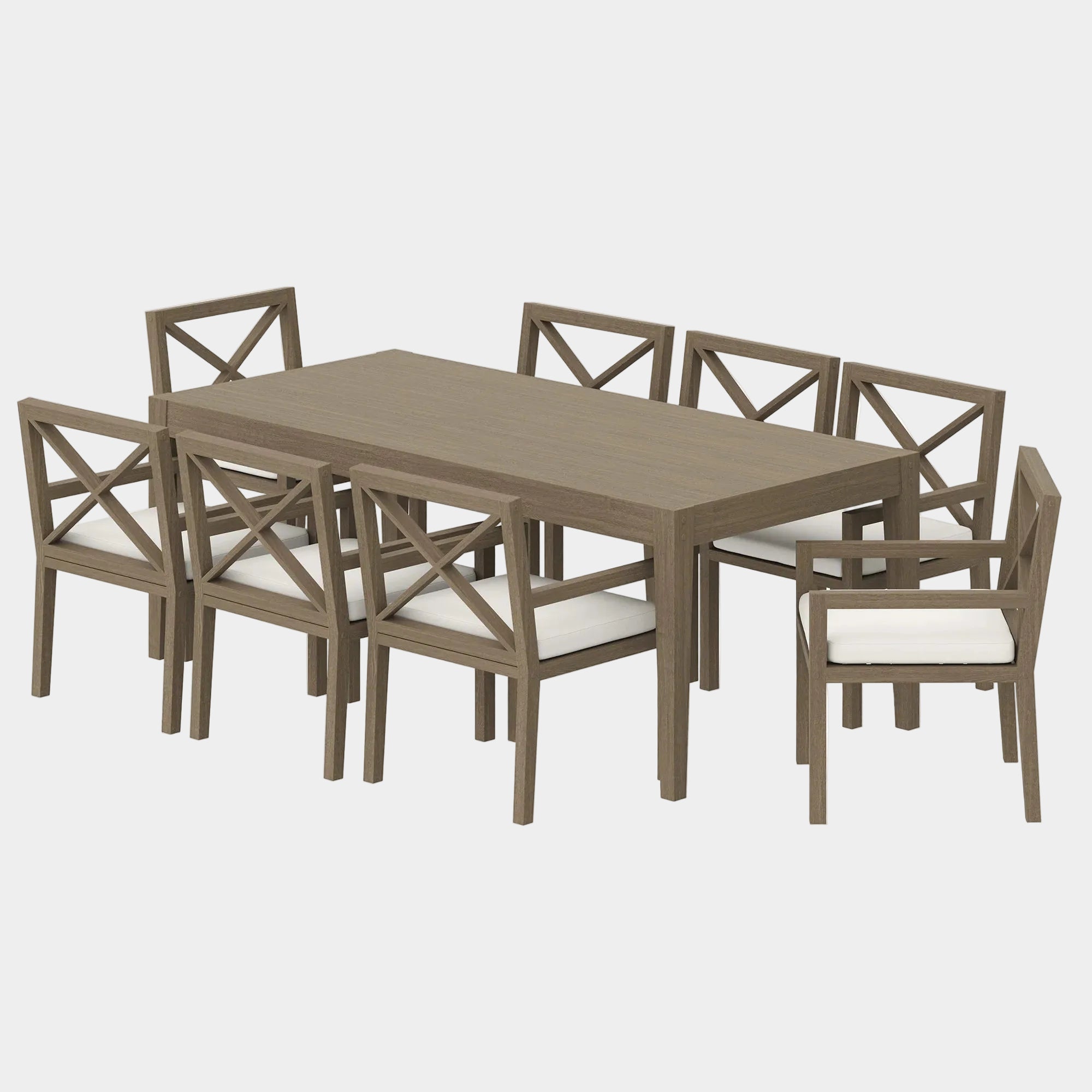 Northlake 9-Piece Outdoor Teak Wood Dining Set