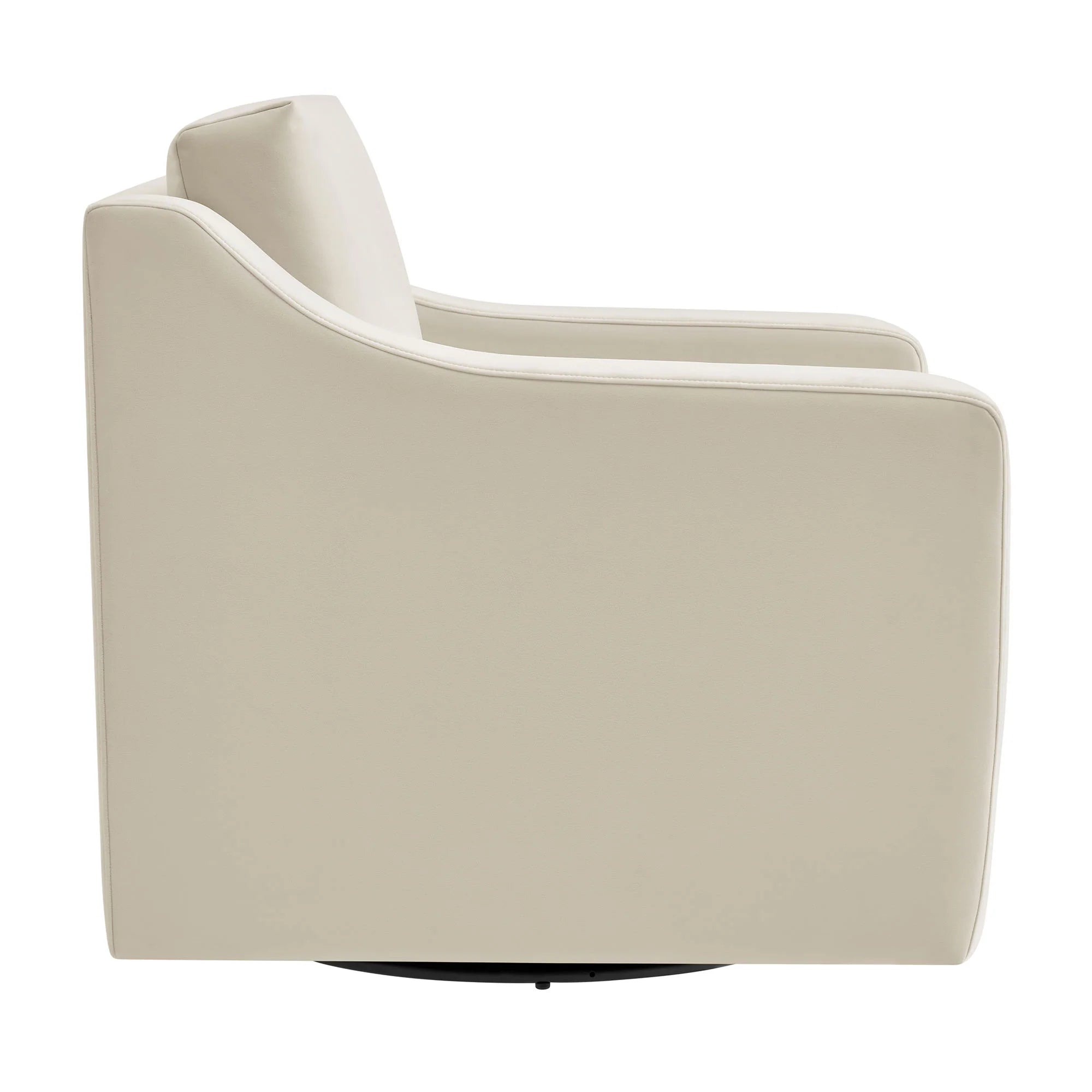 Fauteuil de salon en velours Ponder Performance 