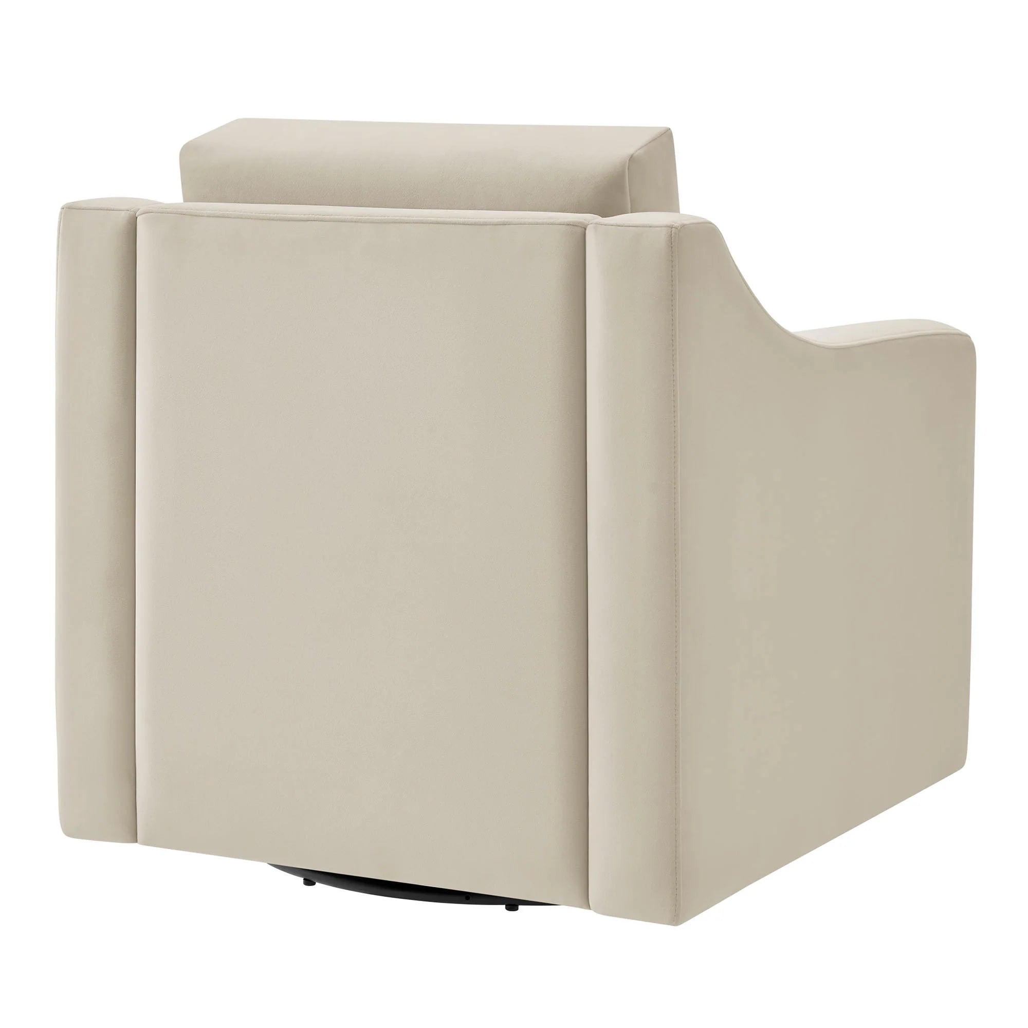 Fauteuil de salon en velours Ponder Performance 