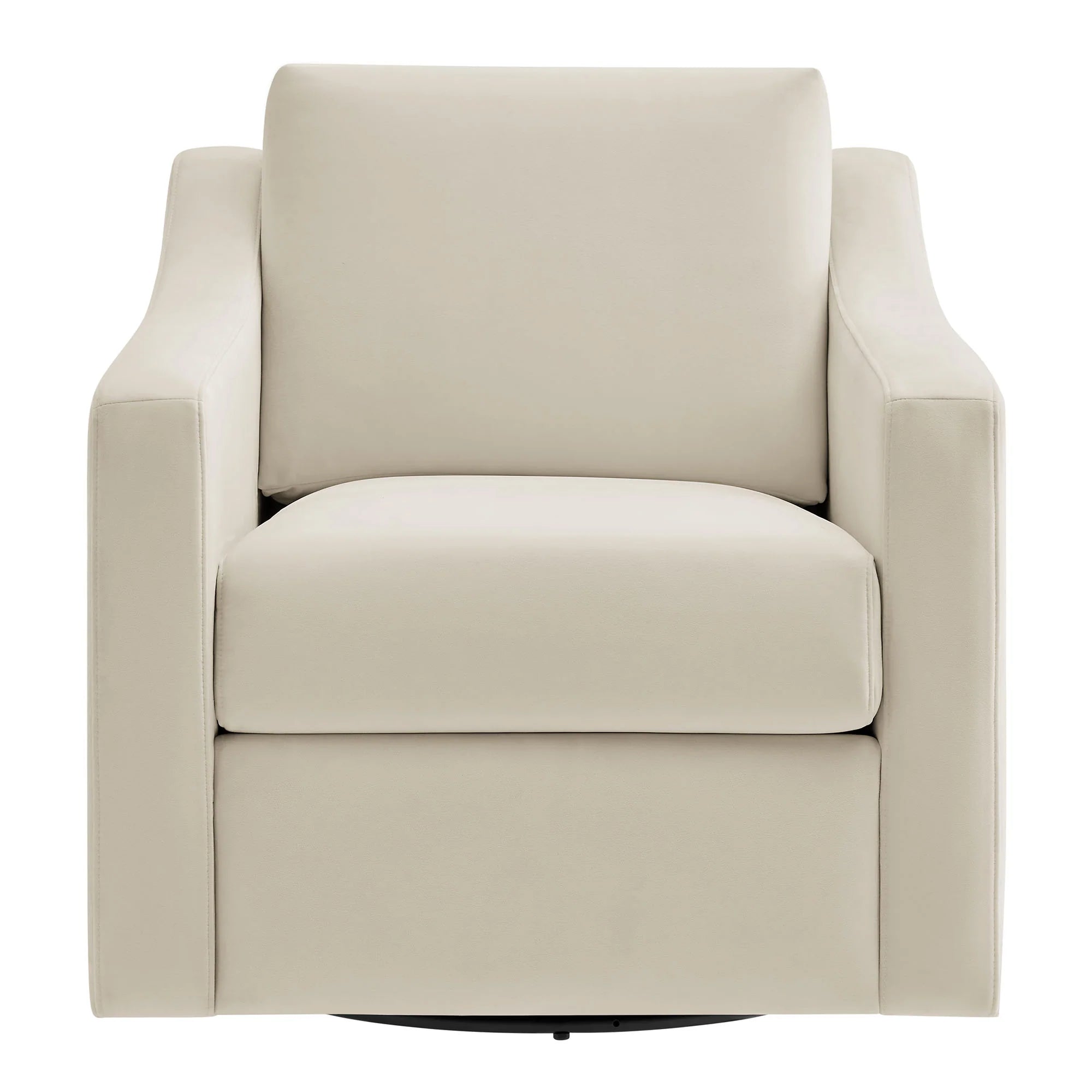 Fauteuil de salon en velours Ponder Performance 