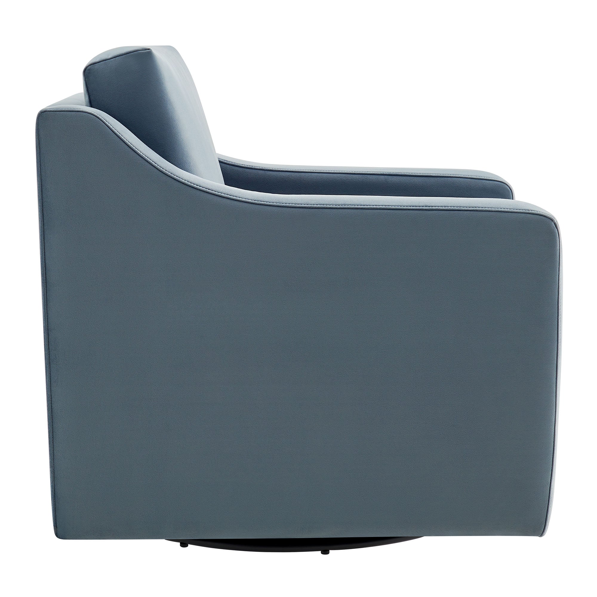 Fauteuil de salon en velours Ponder Performance 