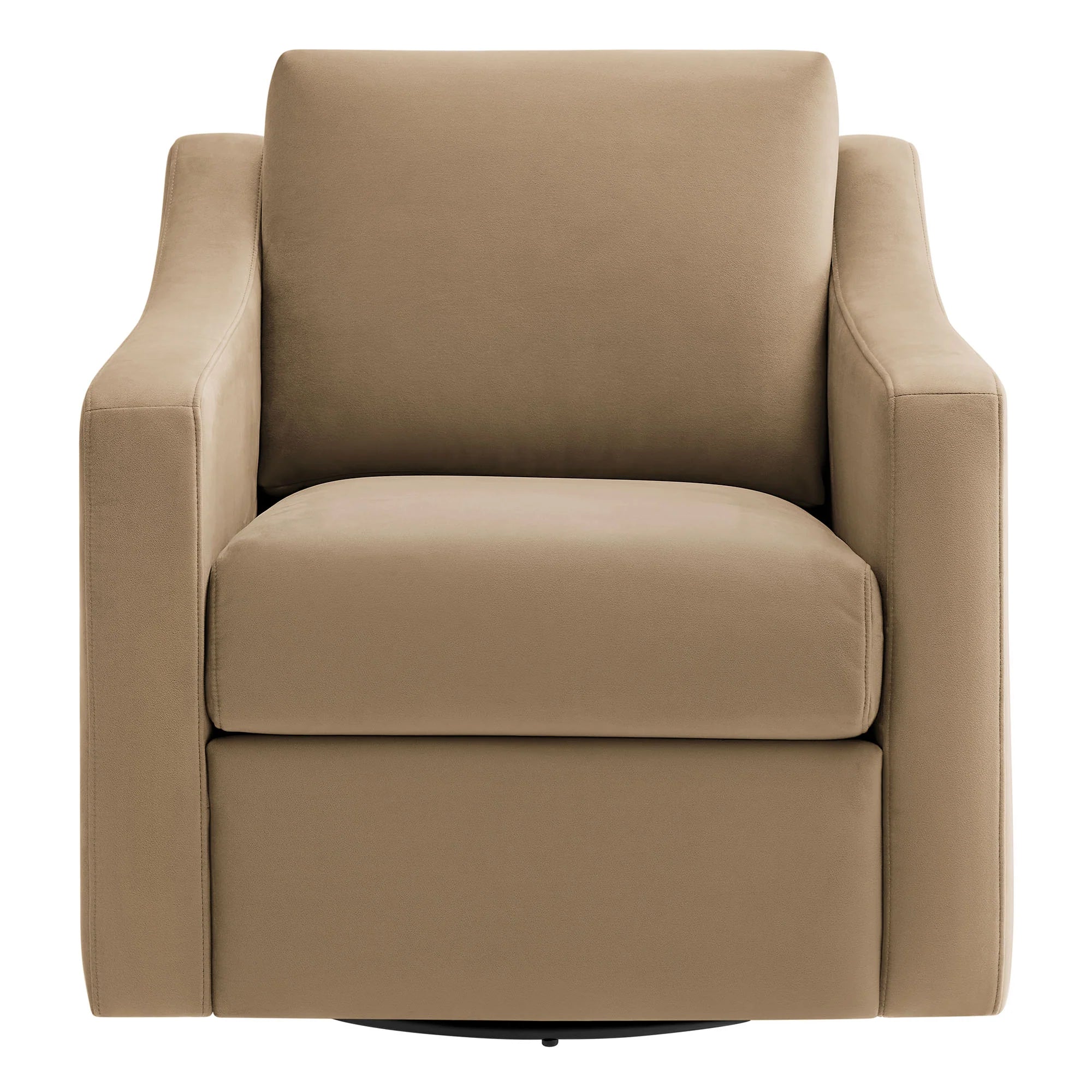 Fauteuil de salon en velours Ponder Performance 