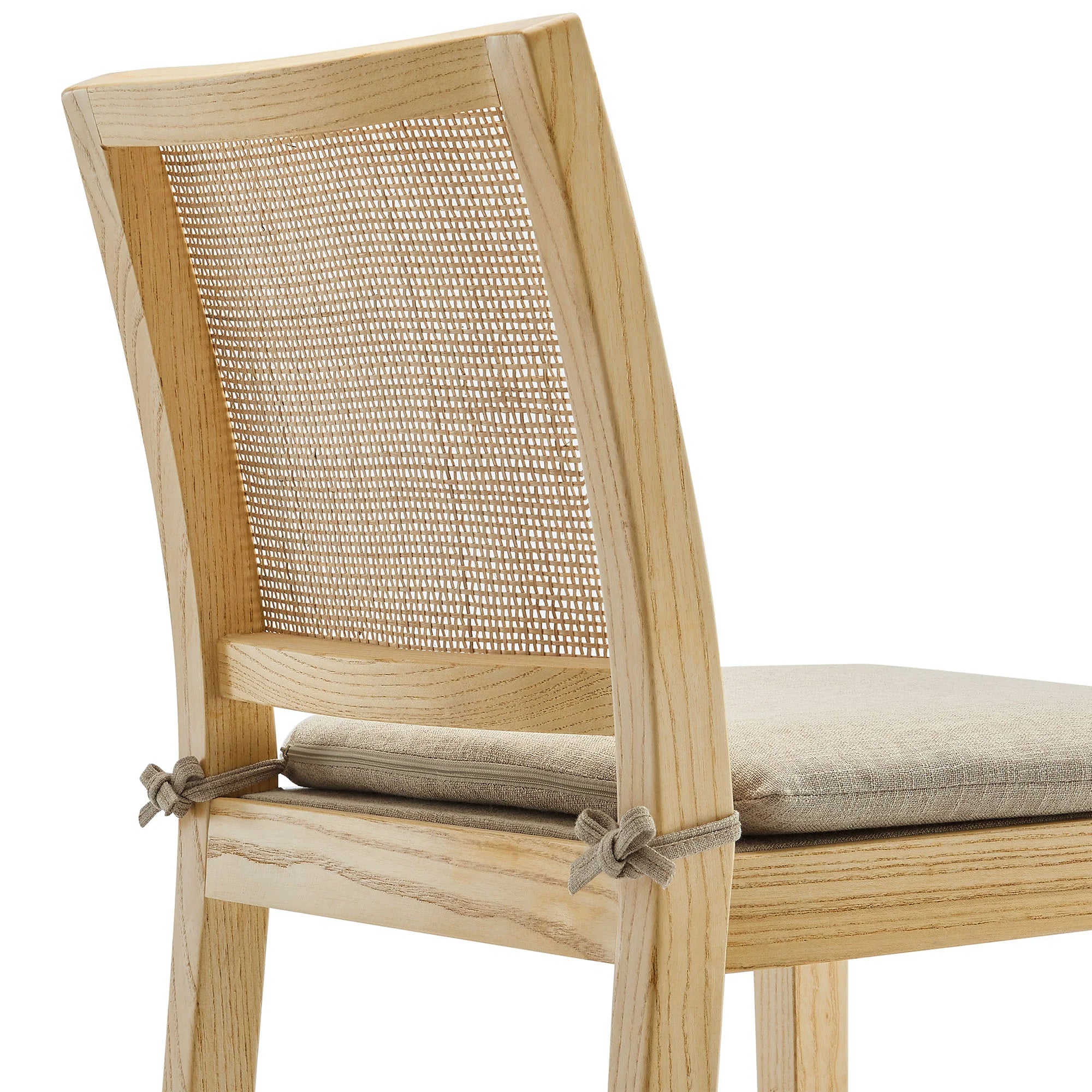 Ovard Wood and Rattan Counter Stool