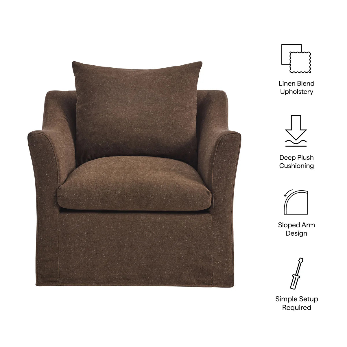 Somerset Linen Blend Armchair