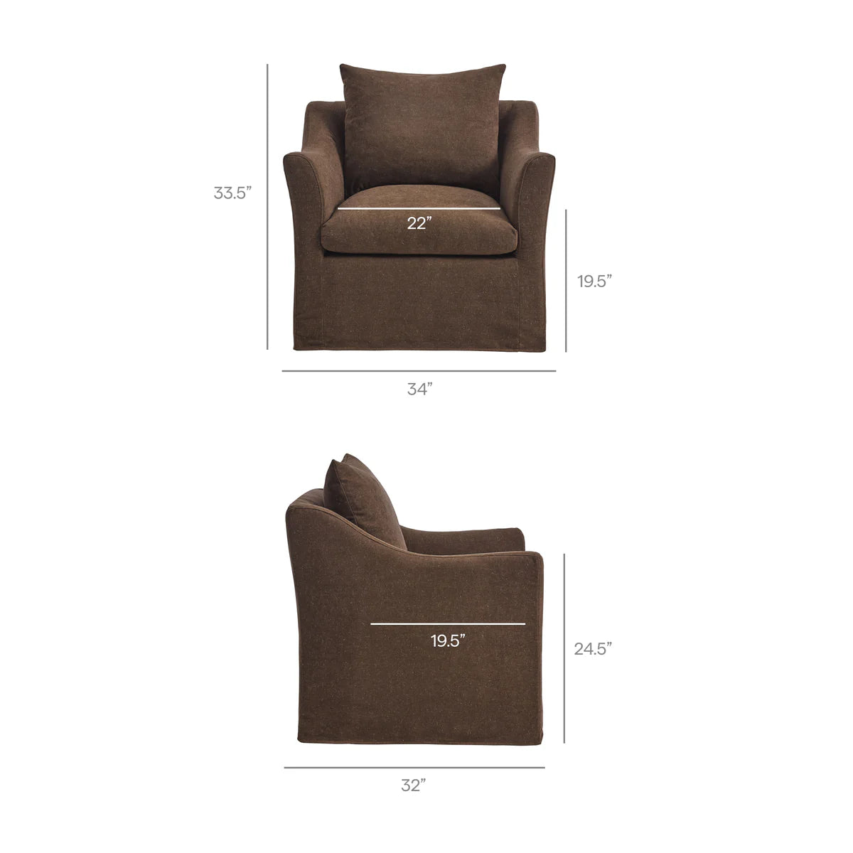 Somerset Linen Blend Armchair
