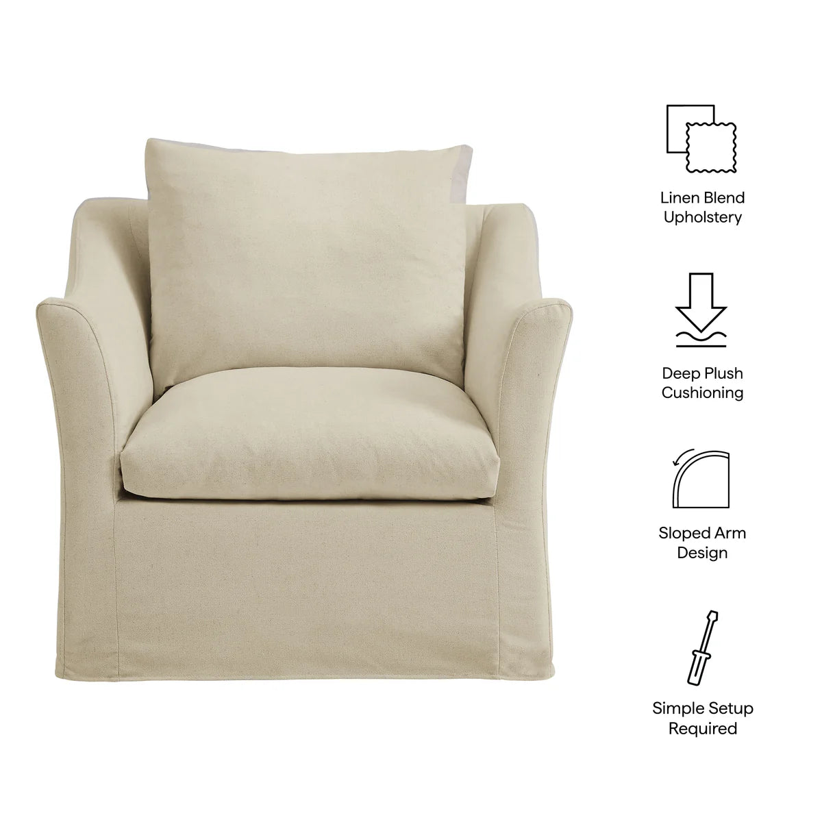 Somerset Linen Blend Armchair