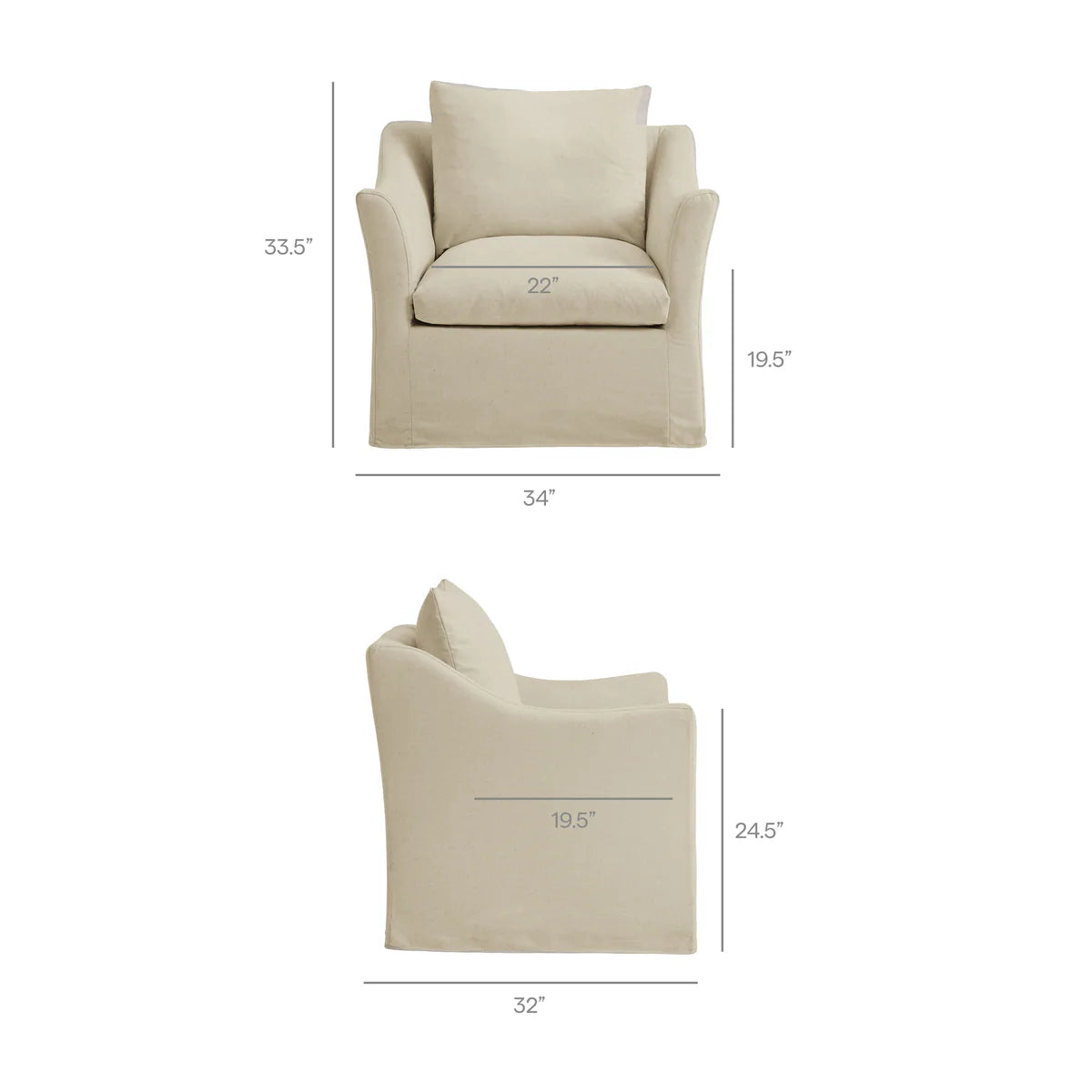 Somerset Linen Blend Armchair