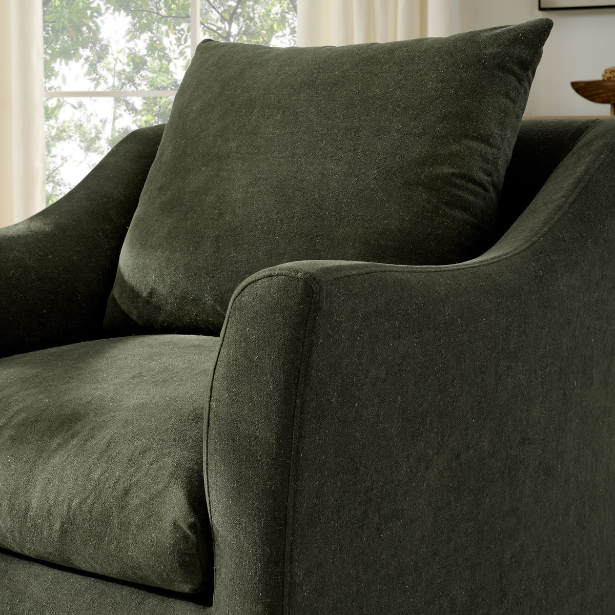 Somerset Linen Blend Armchair