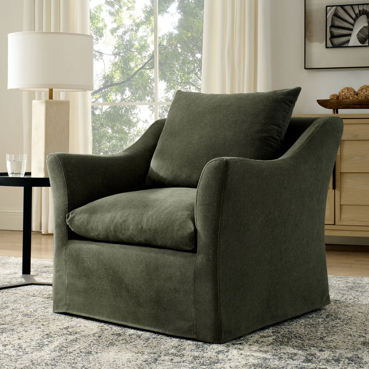 Somerset Linen Blend Armchair