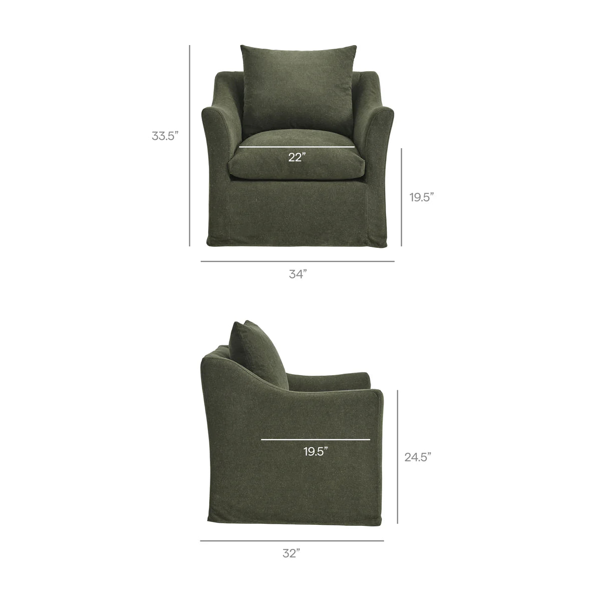 Somerset Linen Blend Armchair