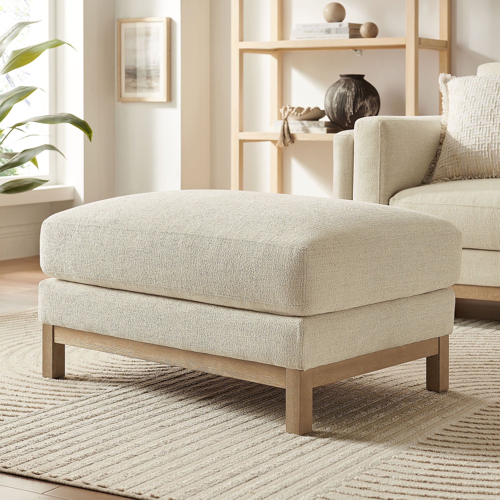 Roscoe Fabric Ottoman