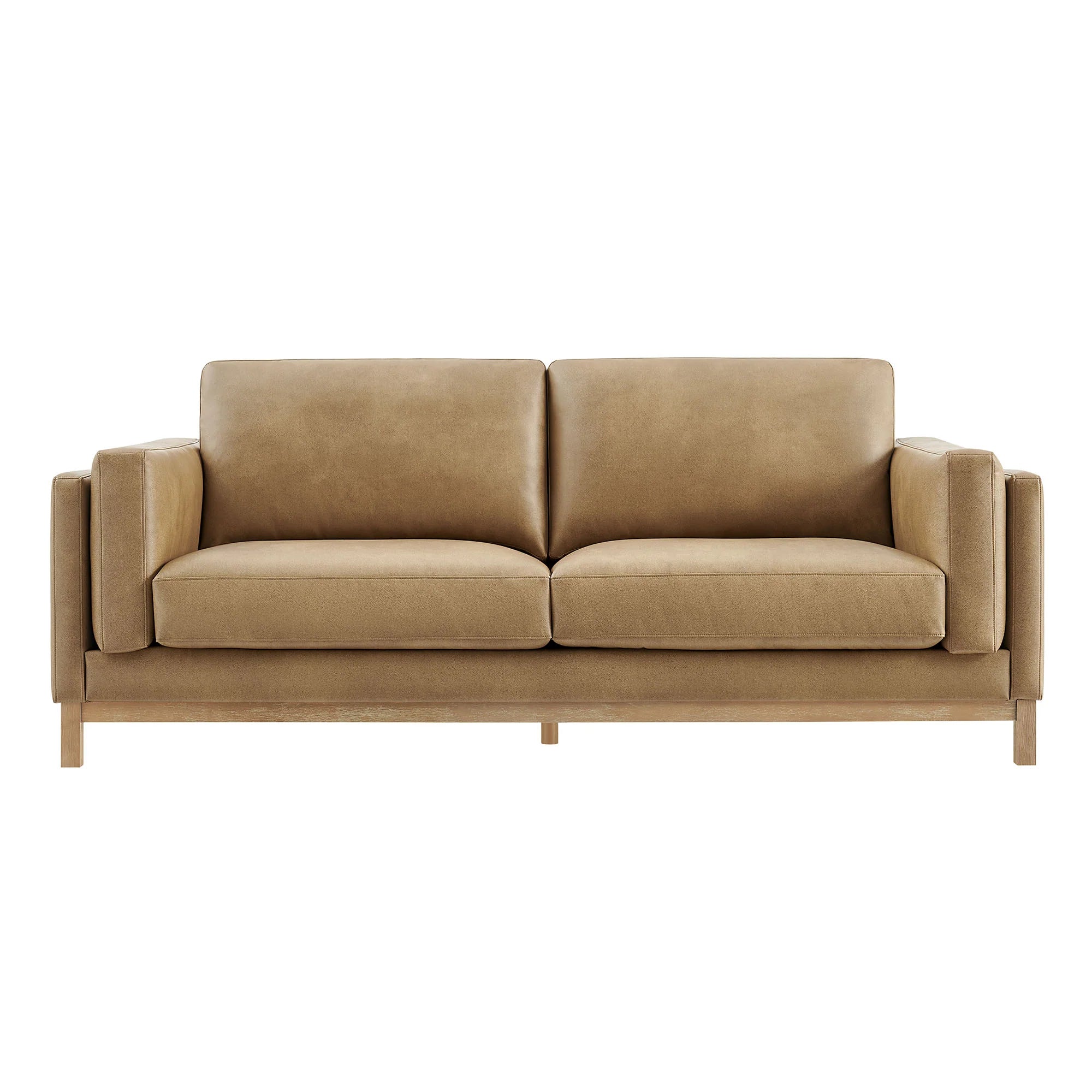 Roscoe 81 inch Vegan Leather Sofa