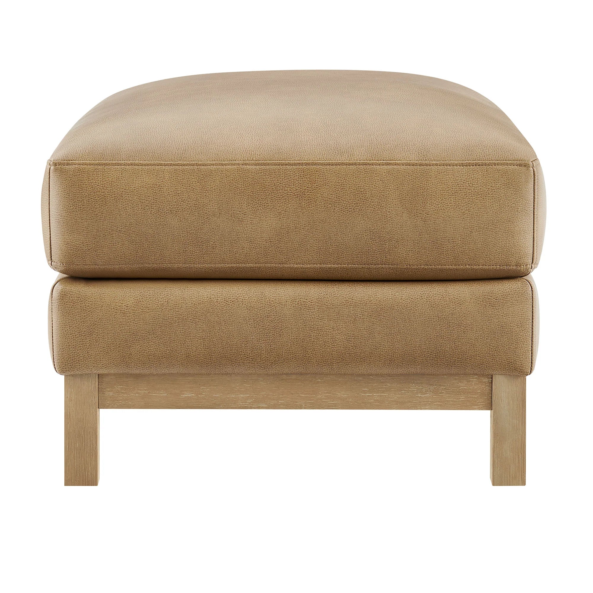 Roscoe Vegan Leather Ottoman