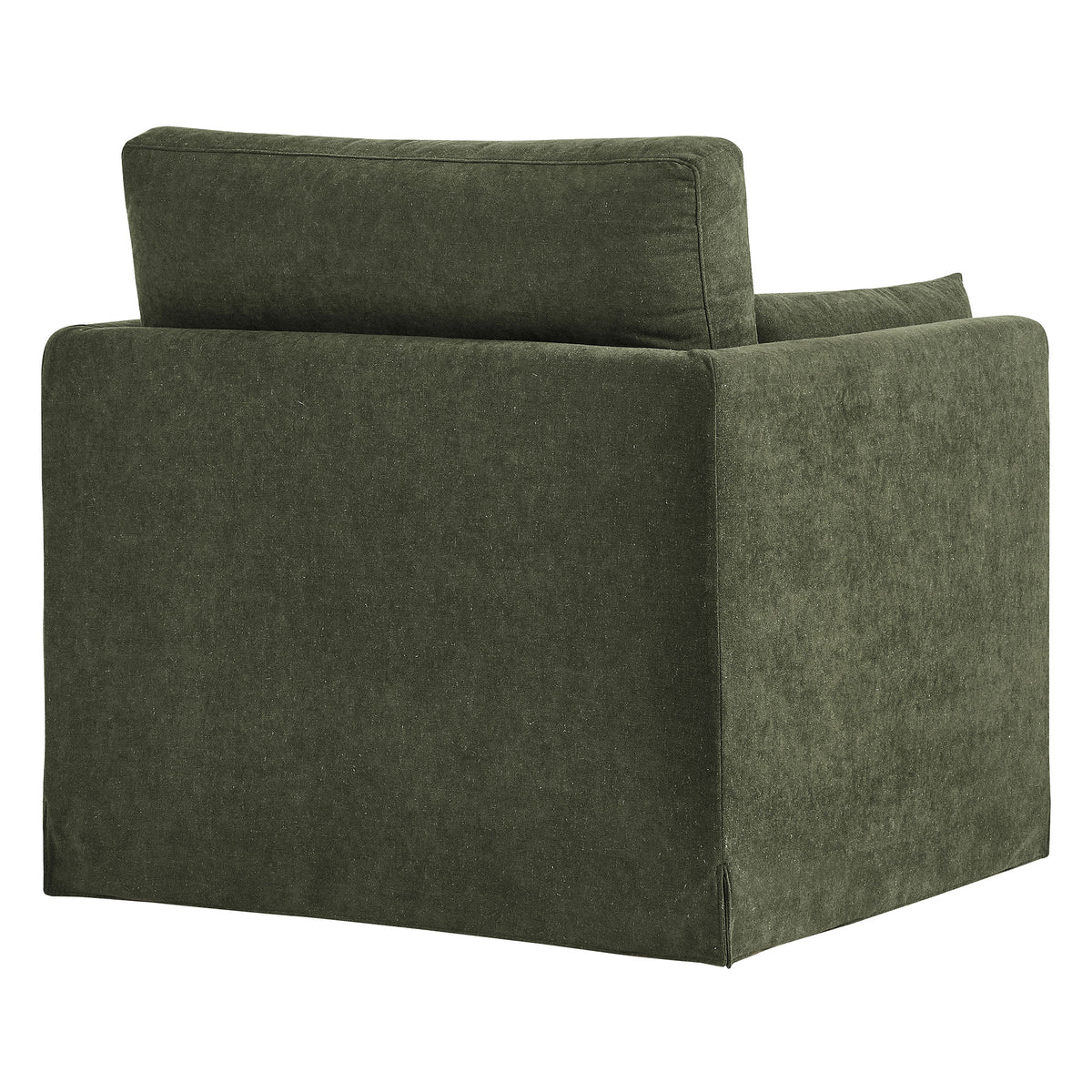 Wellfleet Slipcovered Linen-Blend Armchair