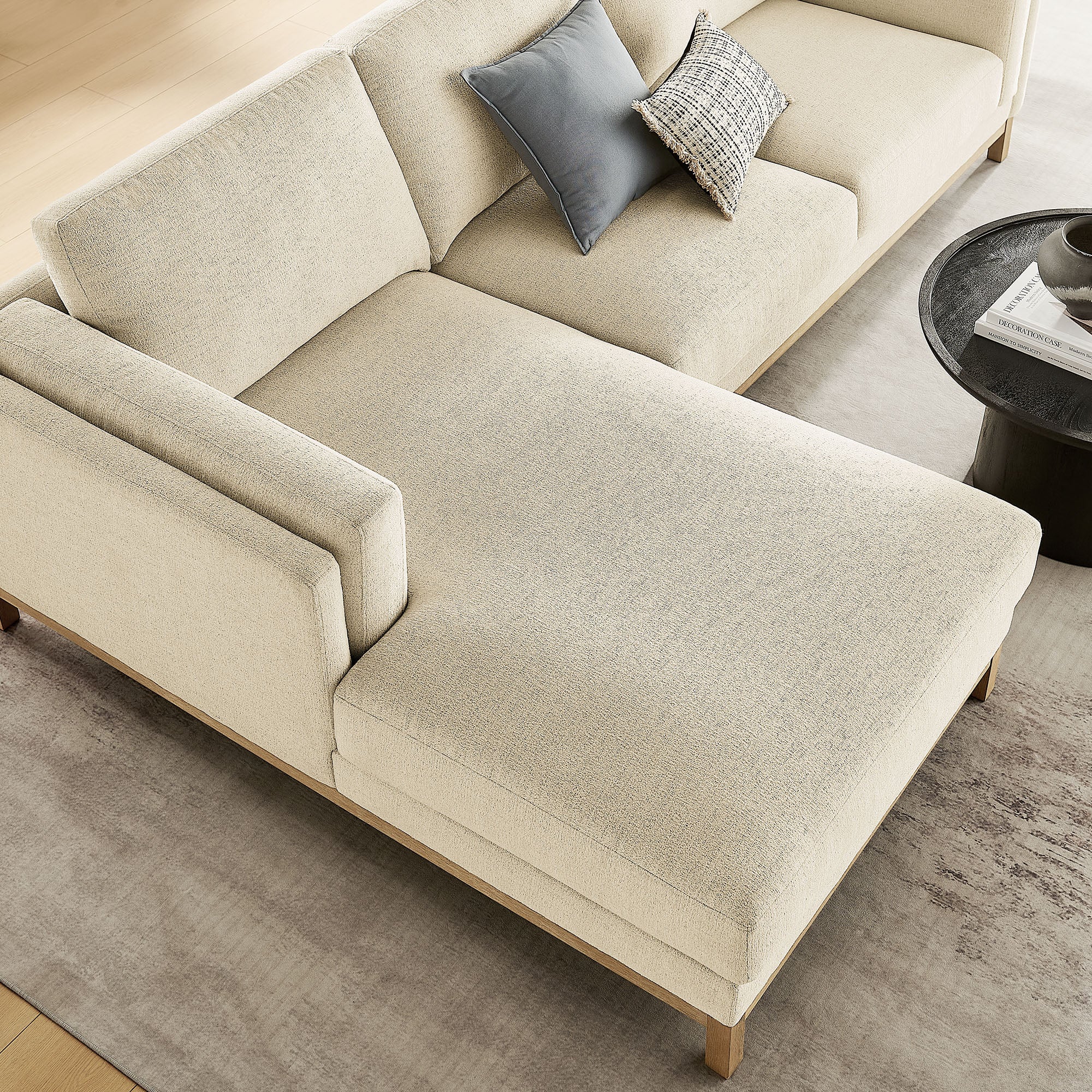 Roscoe Left-Facing Fabric Sectional Sofa